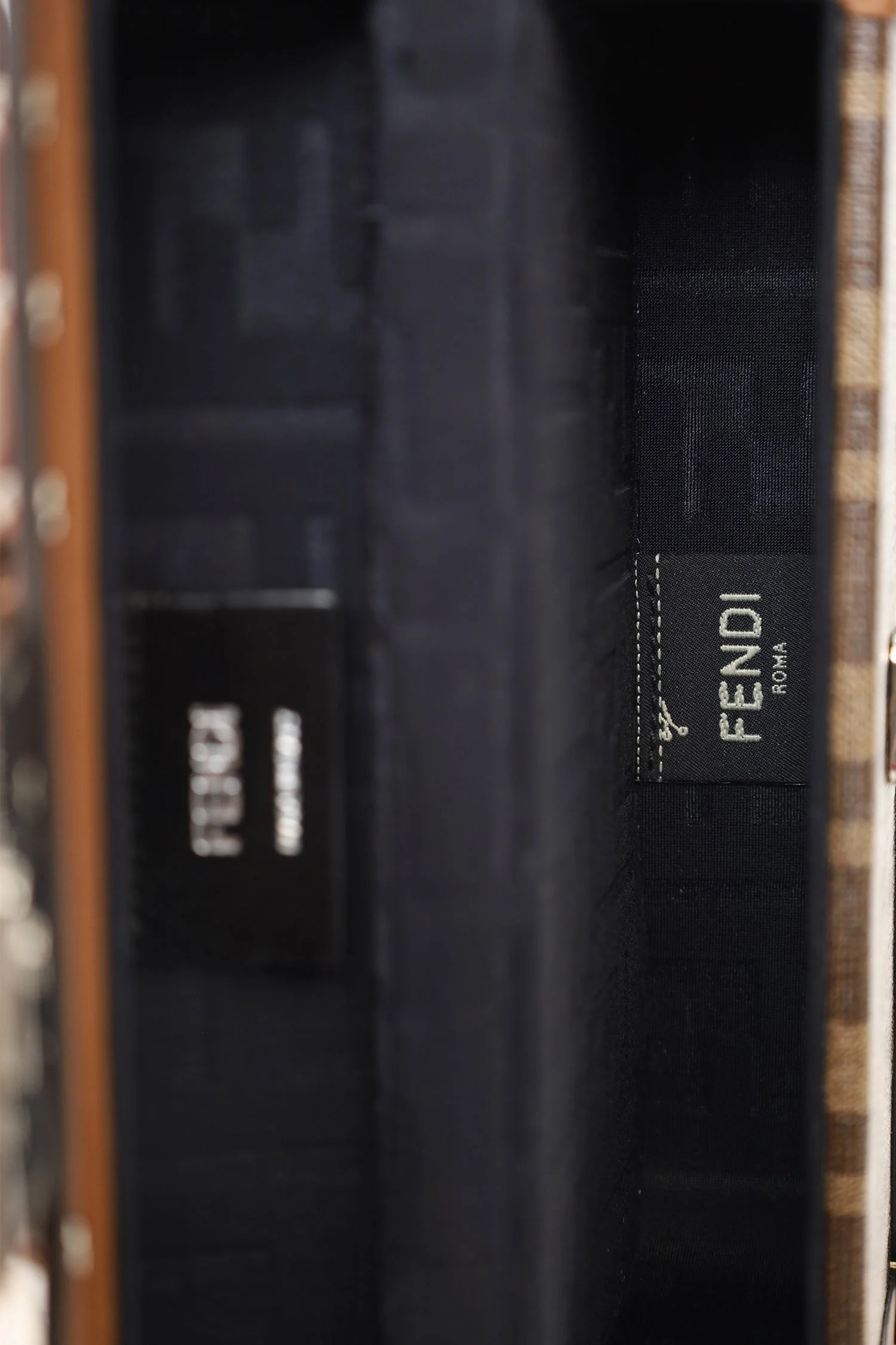 Fendi 2020 Brown FF 1974 Baguette Trunk Bag - Image 7