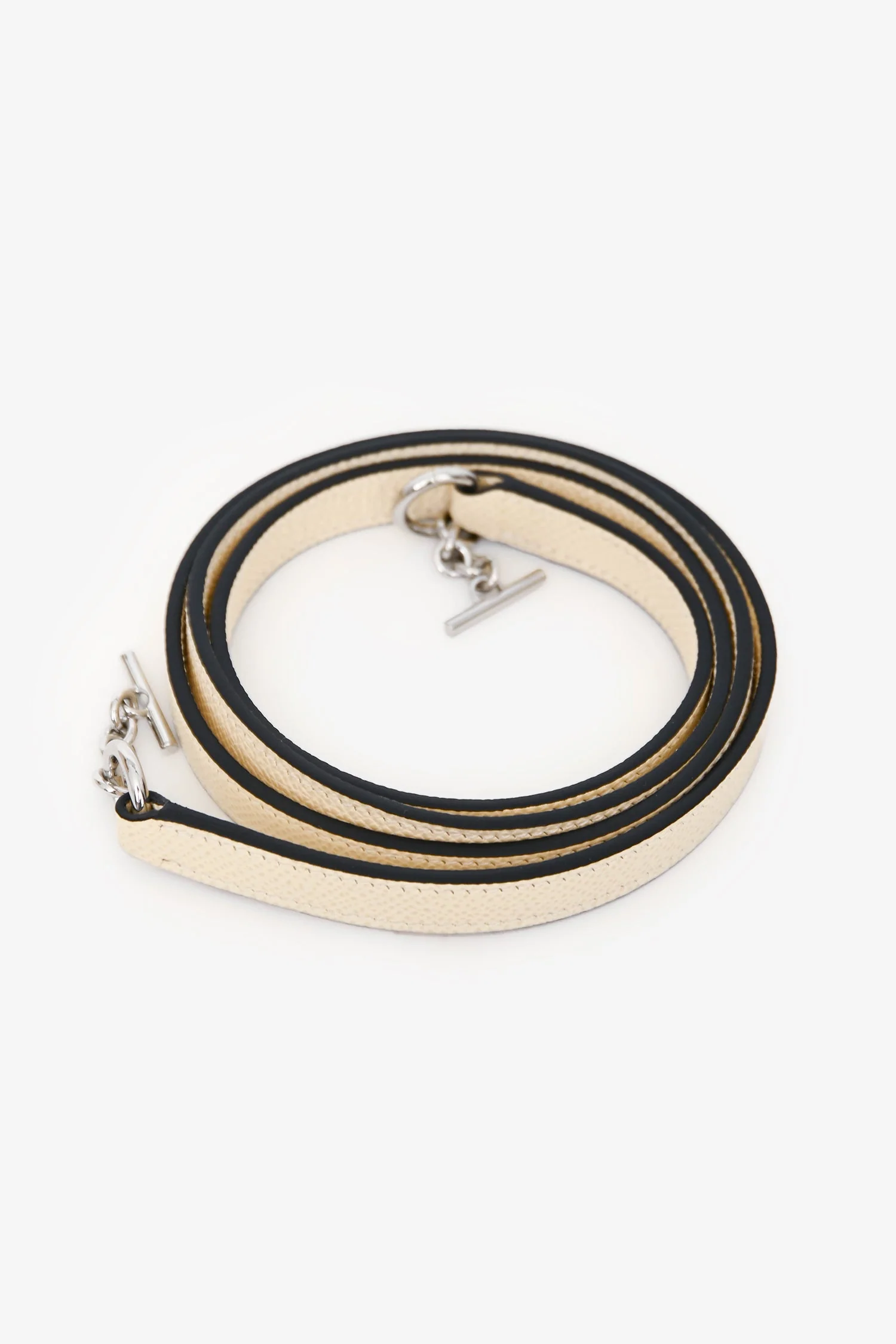 Fendi 2022 Cream Leather Acrylic Handle Mini Sunshine Crossbody - Image 7