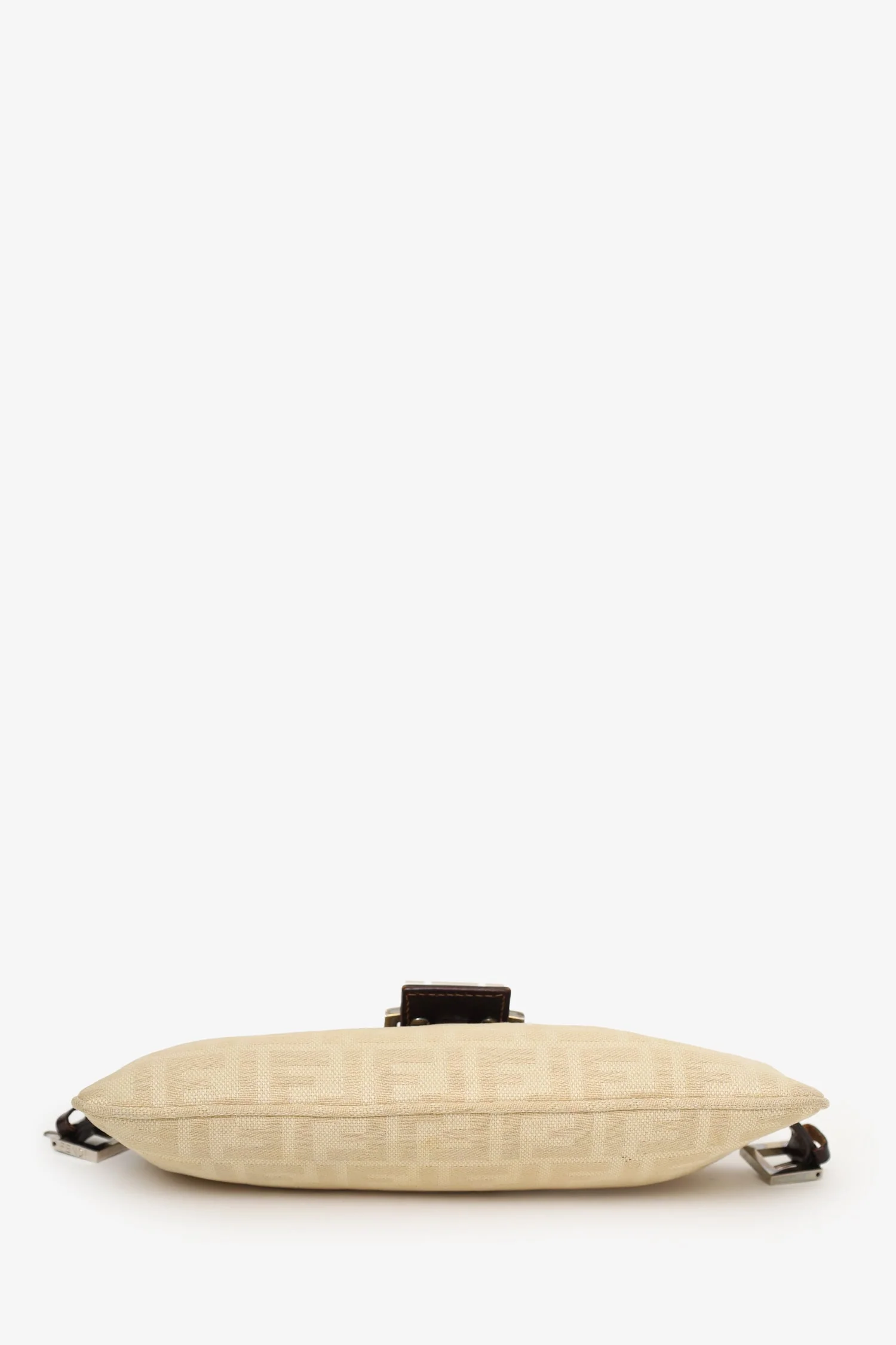 Fendi Beige FF Zucca Canvas Baguette Pochette - Image 5