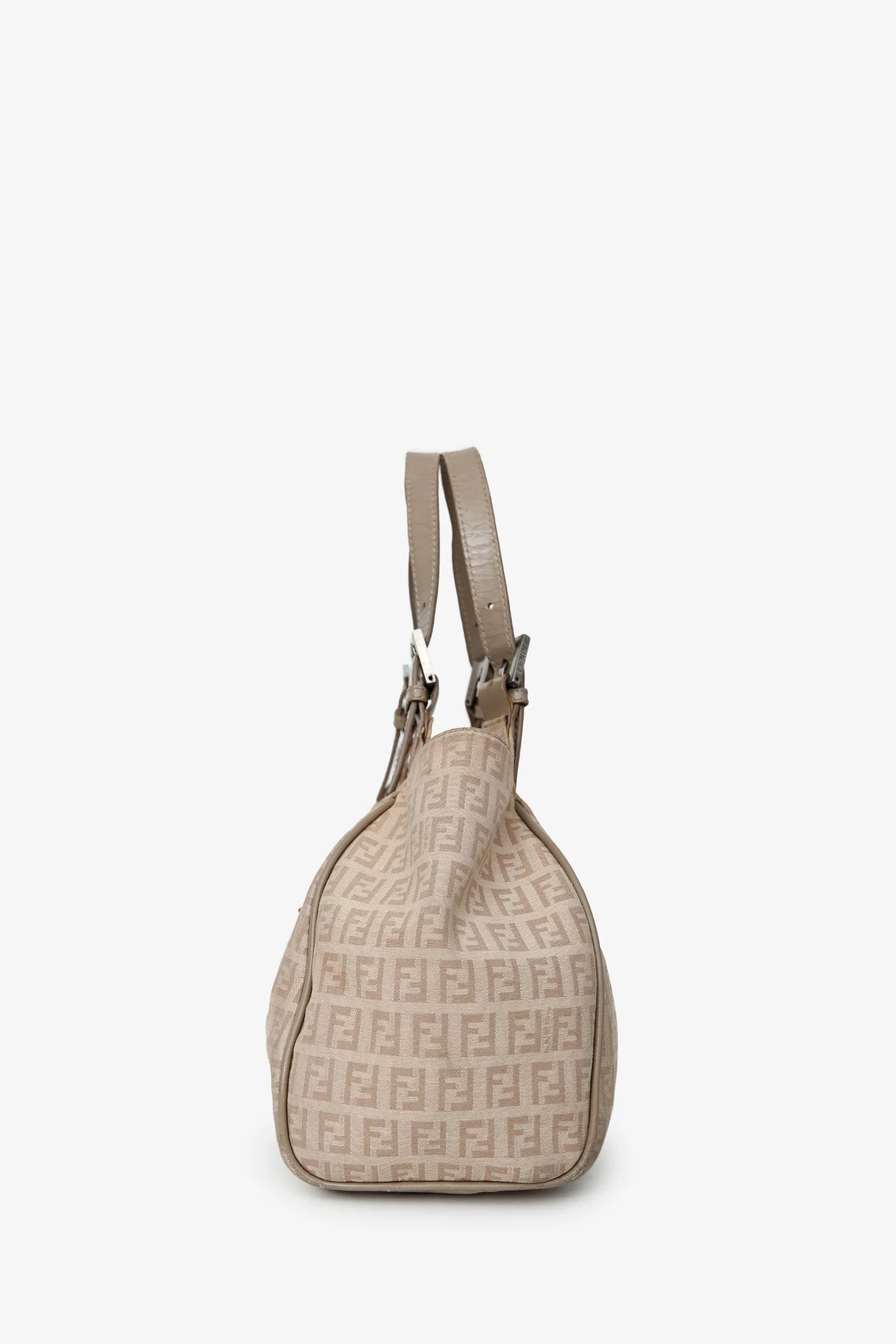 Fendi Beige FF Zucca Canvas Hobo Shoulder Bag - Image 4