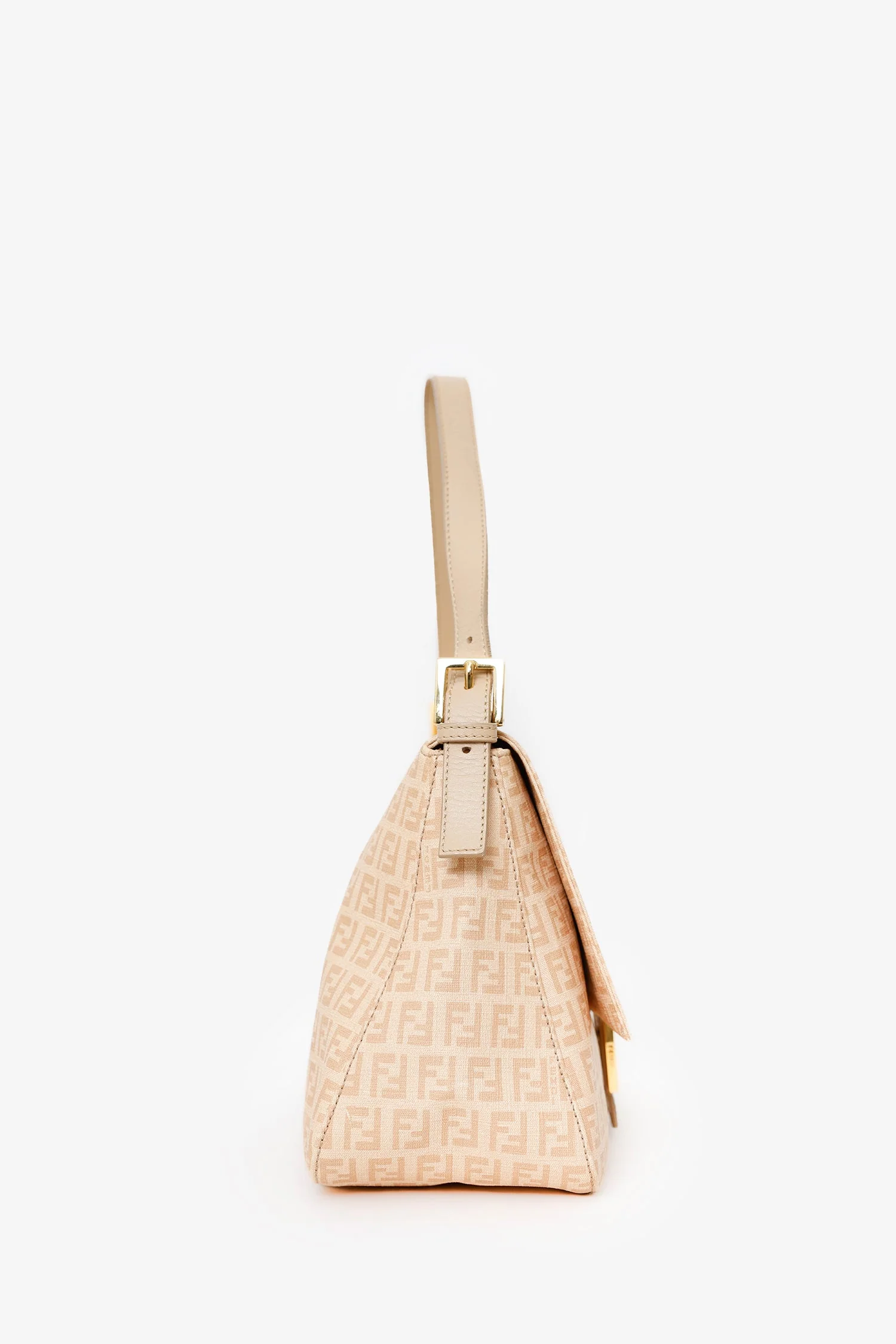 Fendi Beige FF Zucca Mama Forever Baguette - Image 3