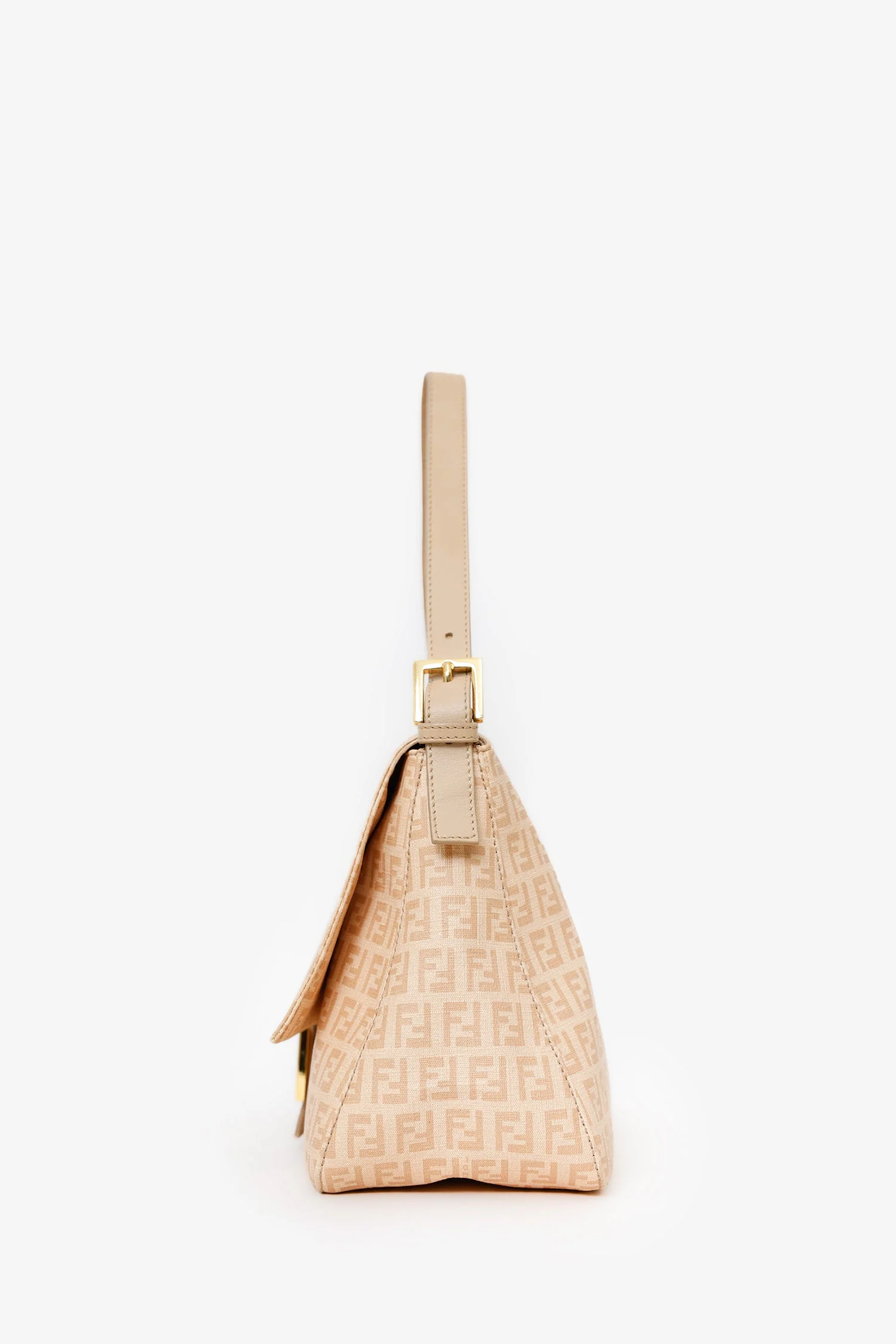 Fendi Beige FF Zucca Mama Forever Baguette - Image 4