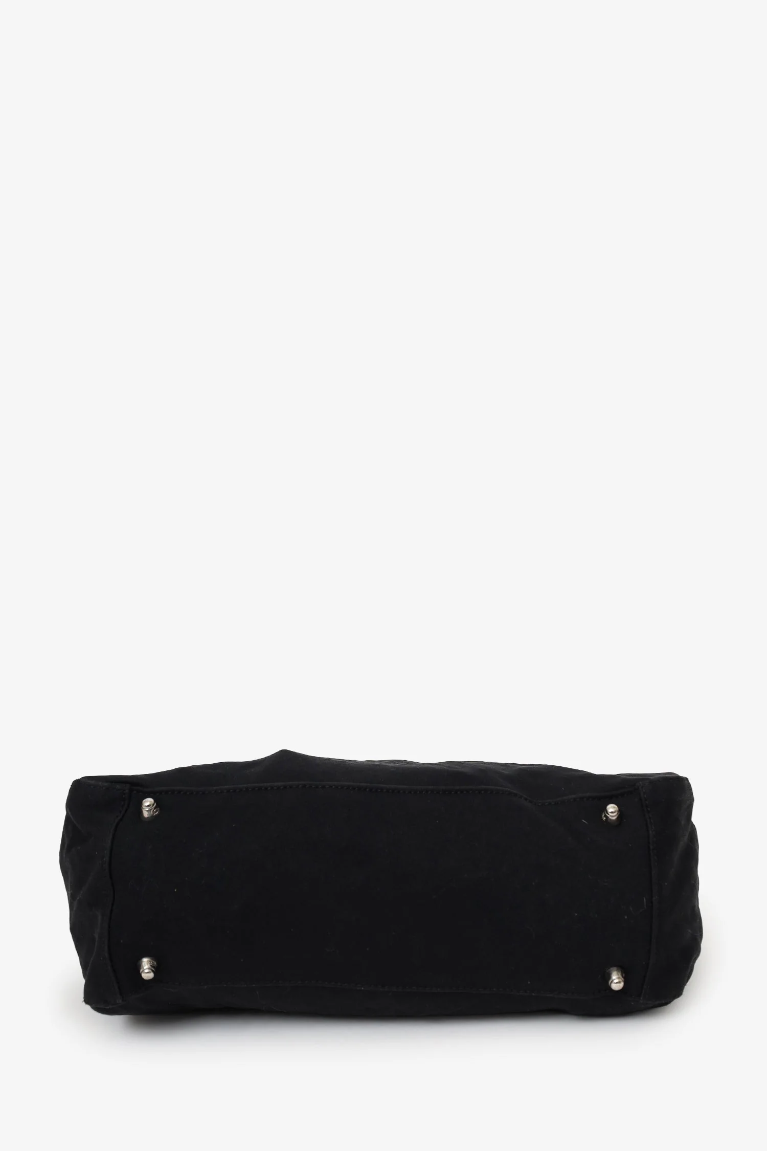 Fendi Black Canvas FF Top Handle Bag - Image 5