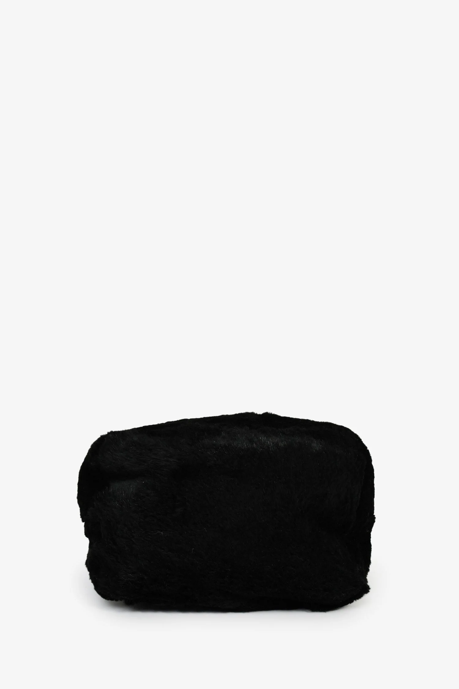 Fendi Black Chinchilla Fur Baguette Hobo Bag - Image 5