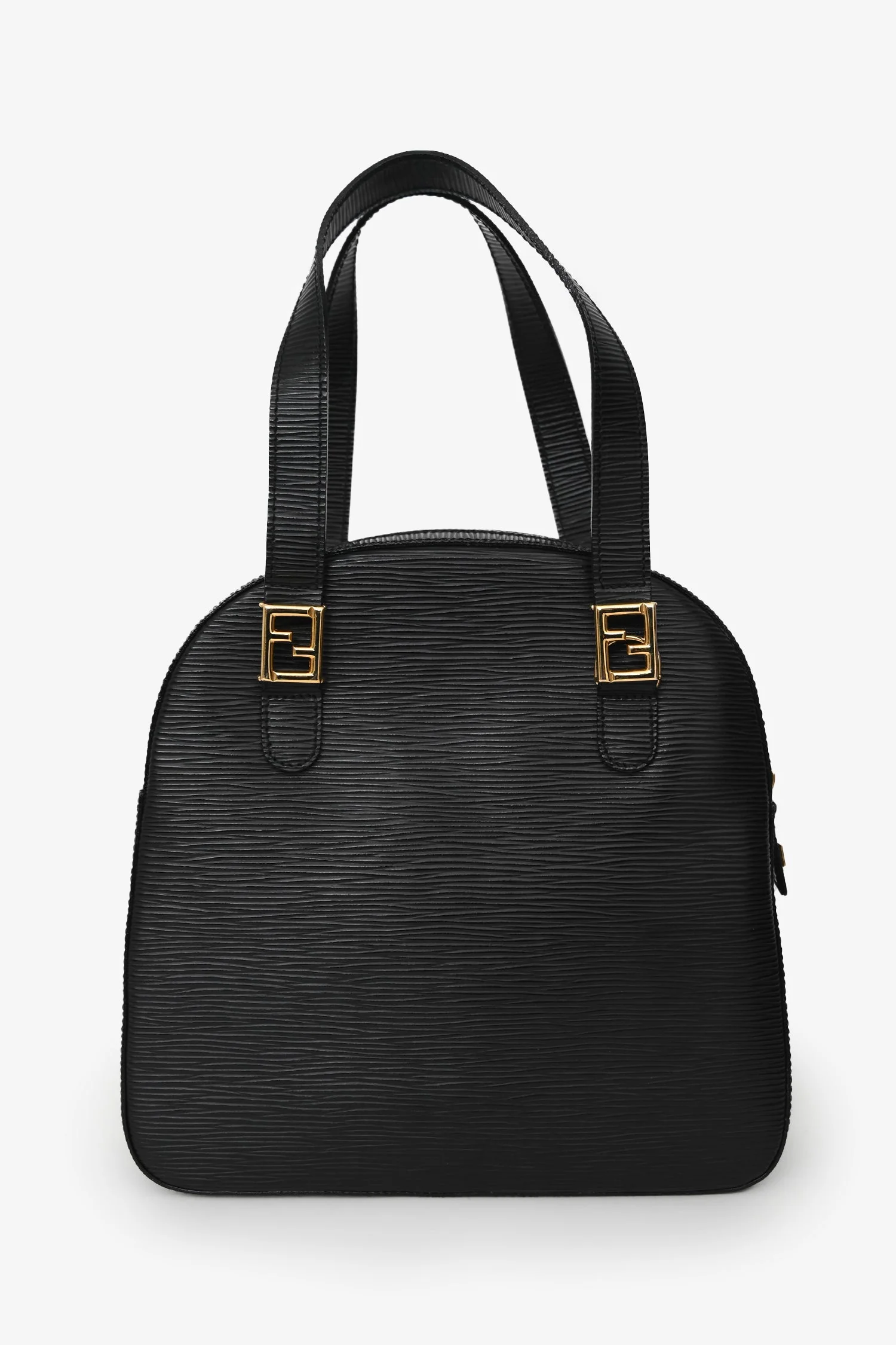 Fendi Black Epi Leather 'FF' bag with Strap - Image 2