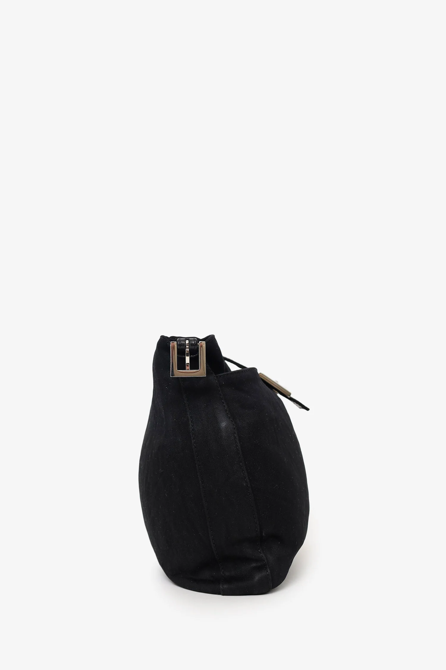Fendi Black Fabric Forever Baguette Shoulder Bag - Image 3
