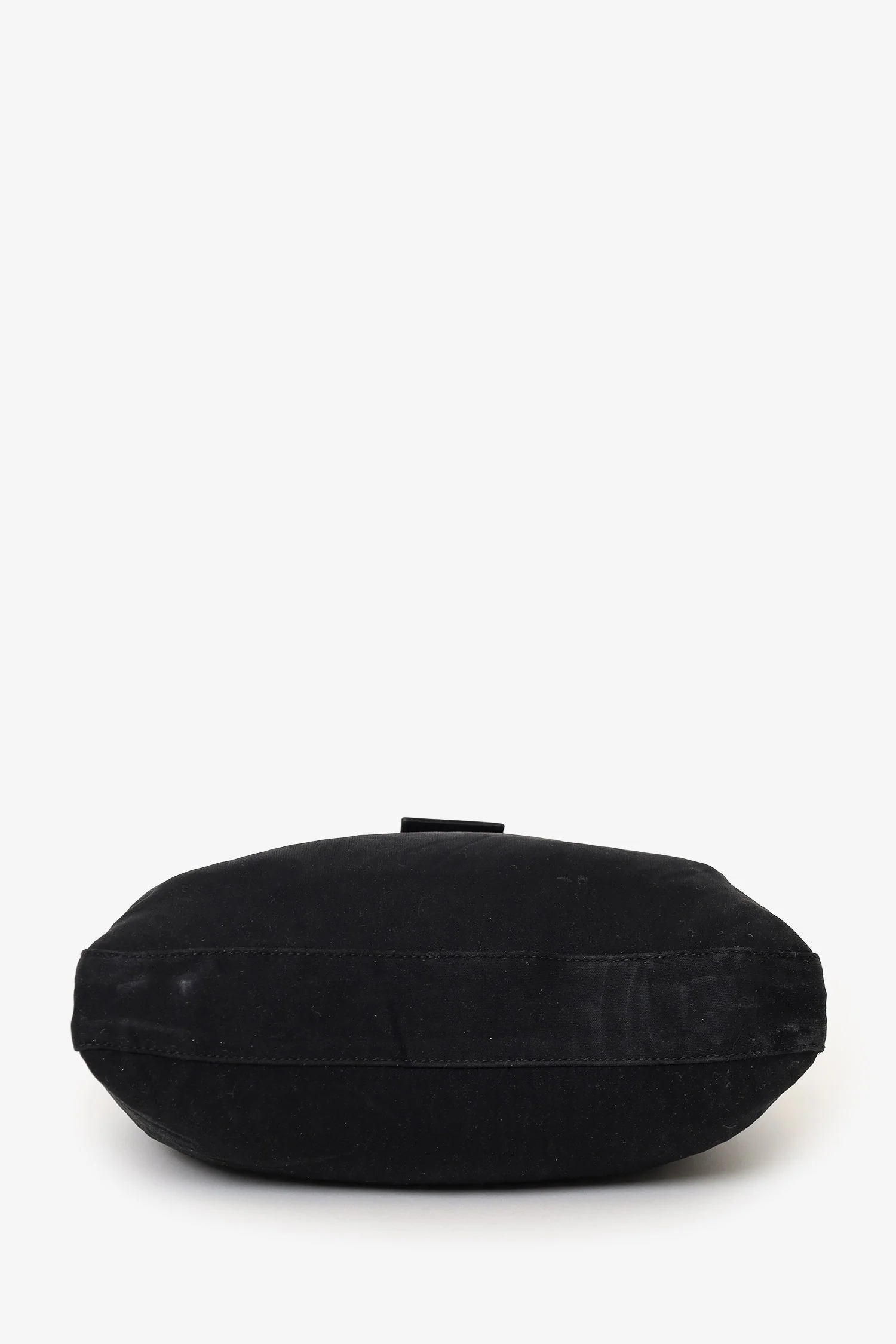 Fendi Black Fabric Forever Baguette Shoulder Bag - Image 5