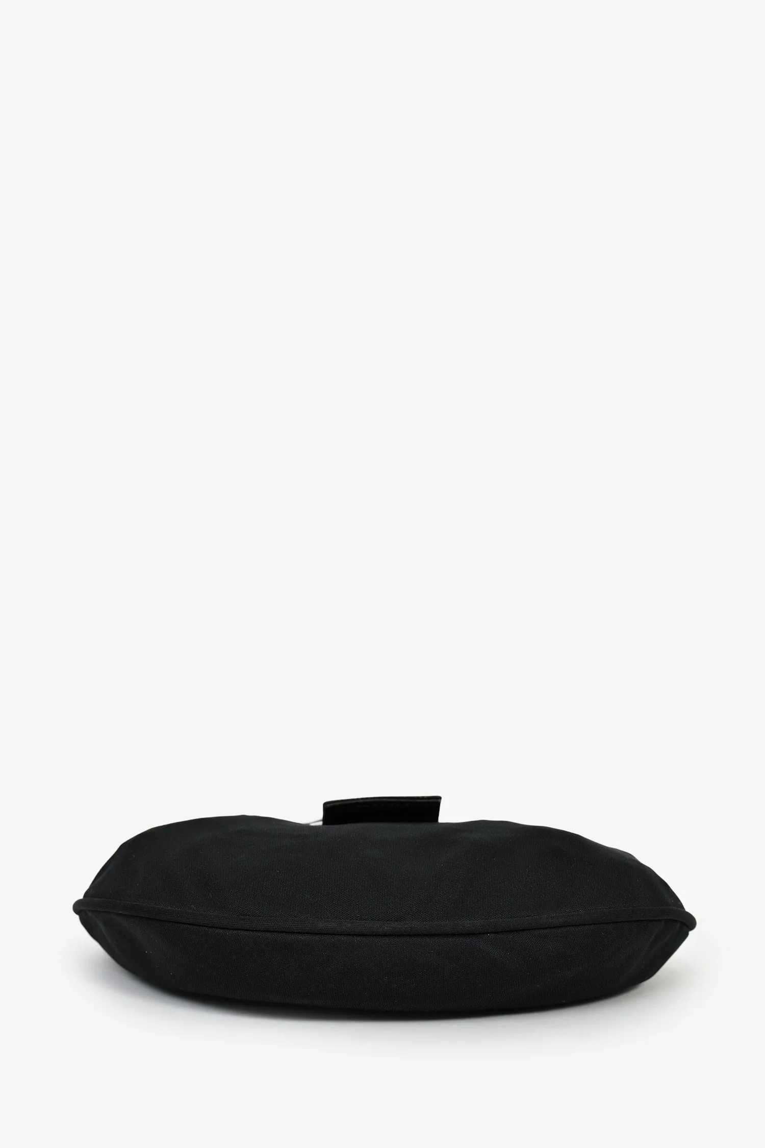 Fendi Black Fabric Mamma Half Moon Shoulder Bag - Image 5