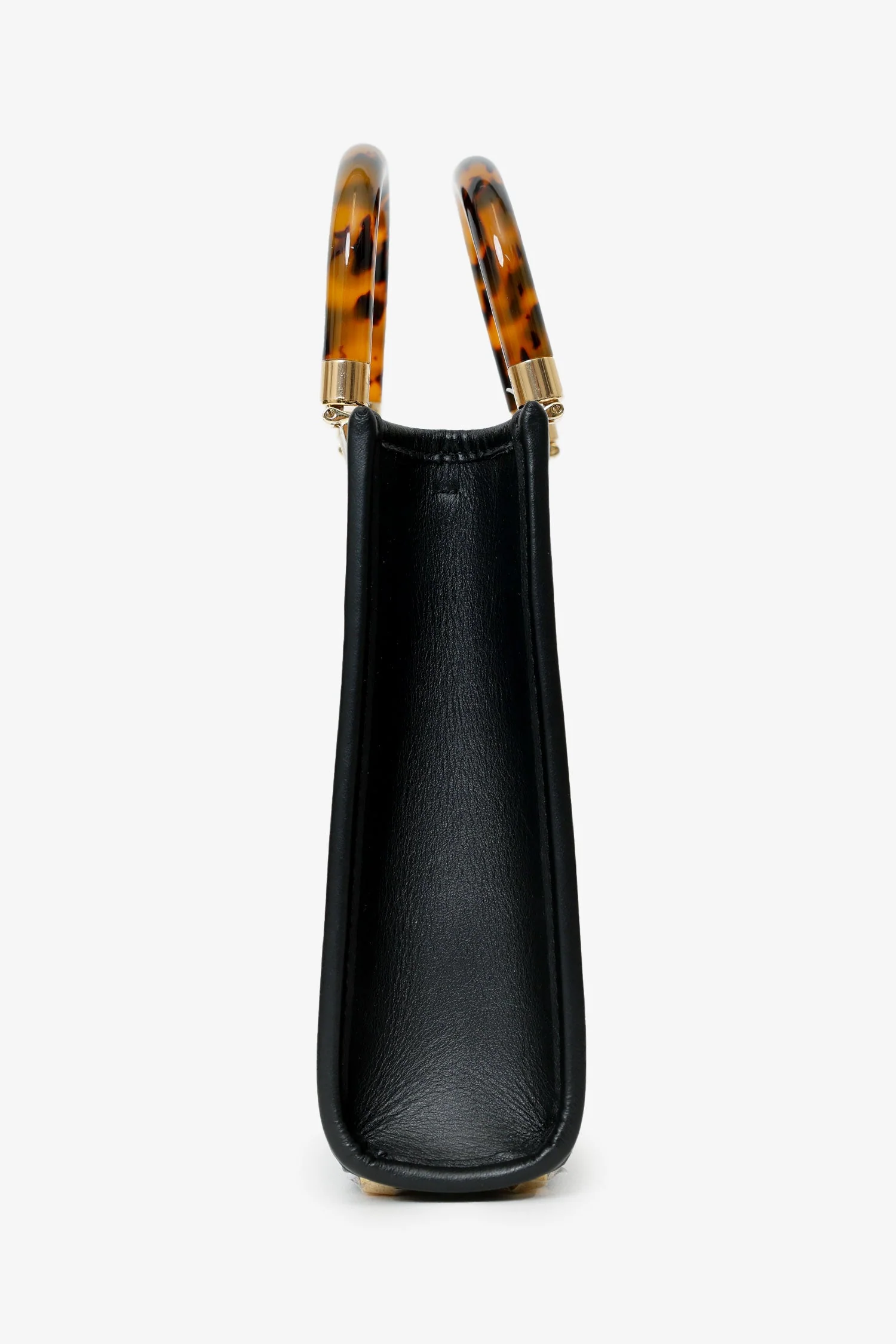 Fendi Black FF Embossed Leather Mini Sunshine Shopper Tote - Image 3