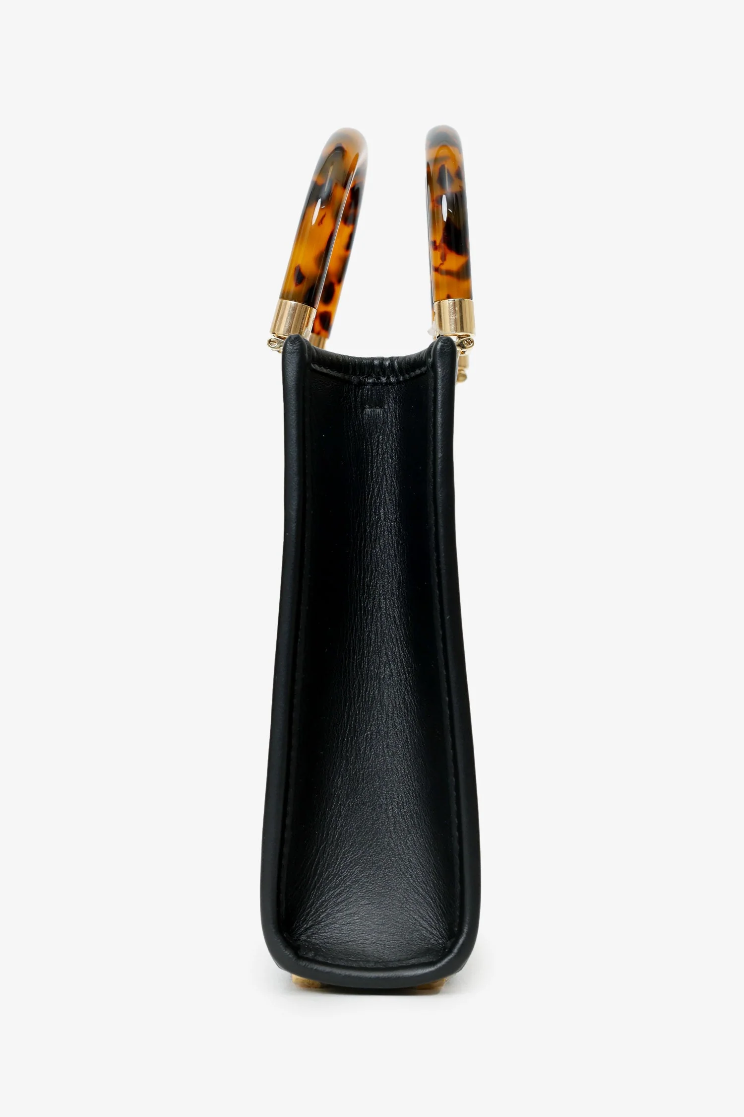 Fendi Black FF Embossed Leather Mini Sunshine Shopper Tote - Image 4