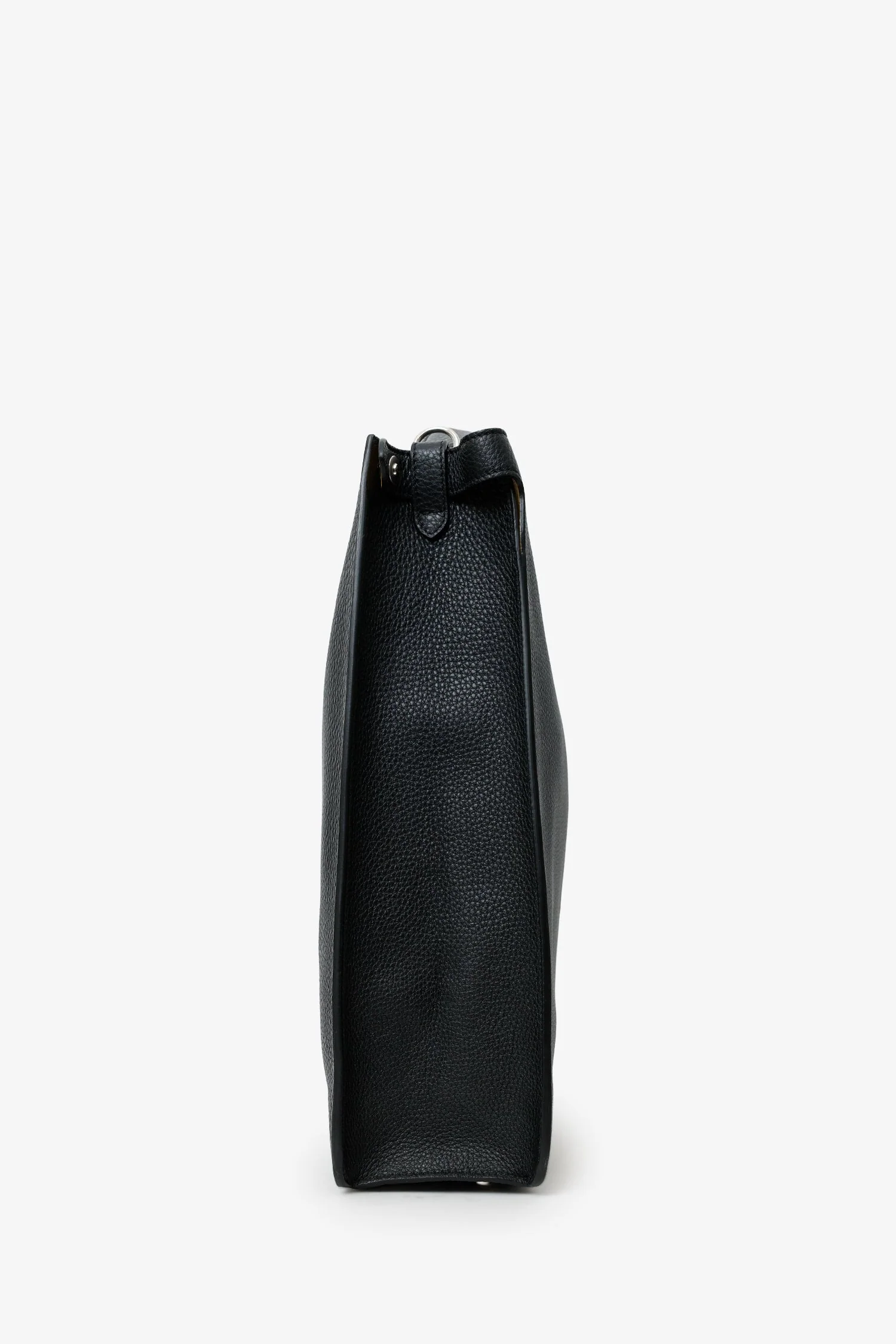 Fendi Black Grained Leather Peekaboo X-Lite Tote With Strap - Image 3
