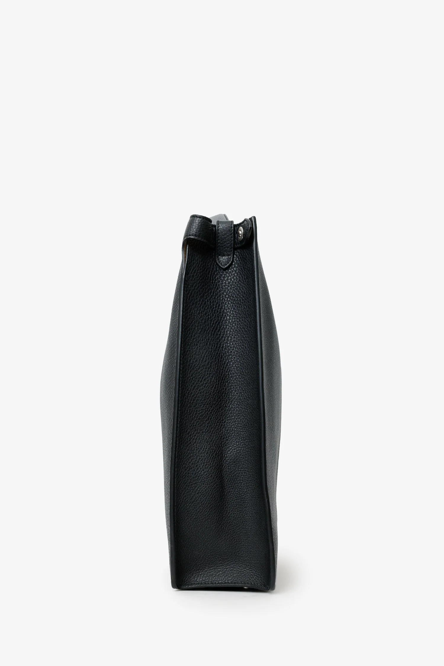 Fendi Black Grained Leather Peekaboo X-Lite Tote With Strap - Image 4
