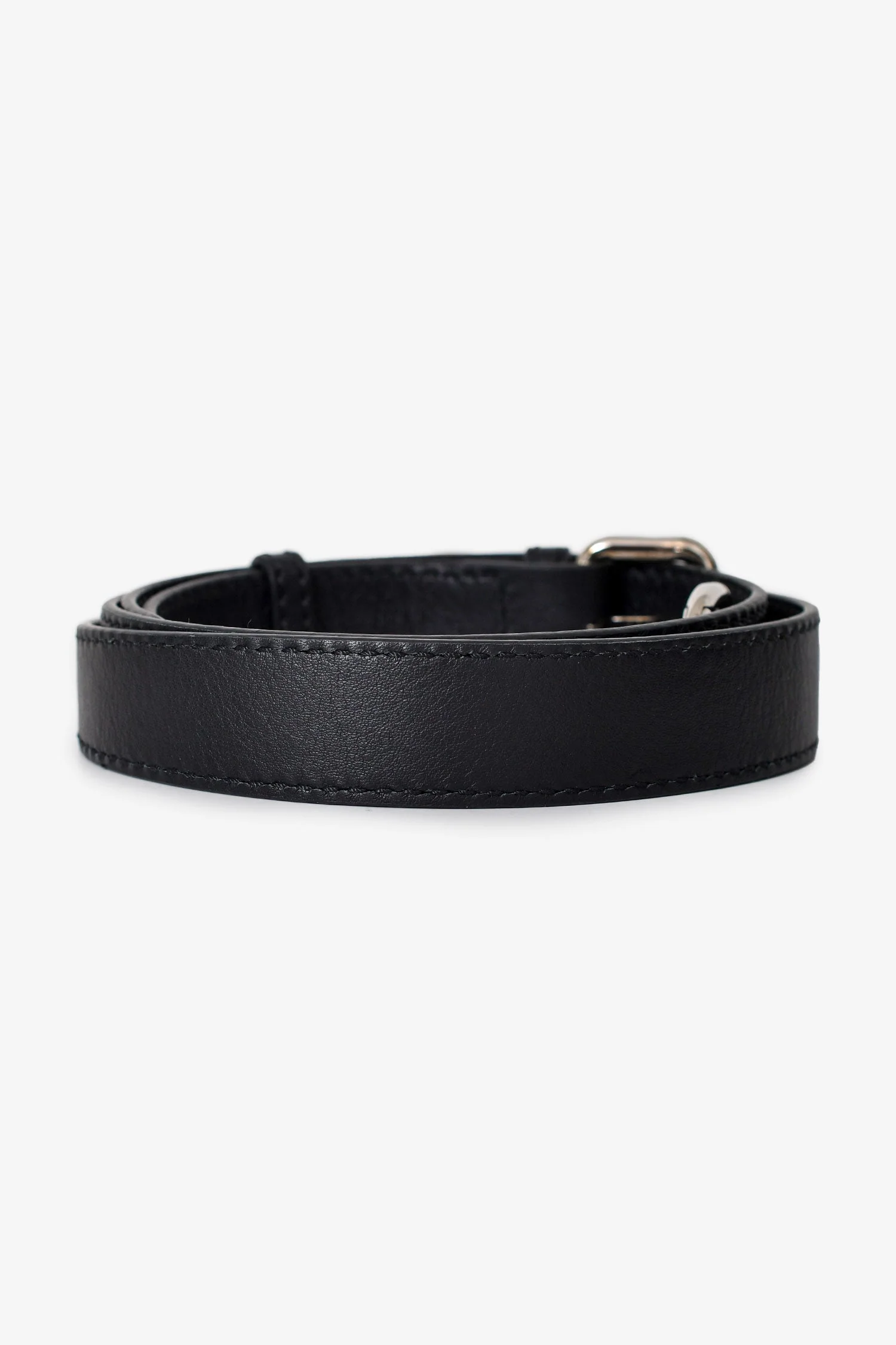 Fendi Black Leather Bag Strap - Image 3
