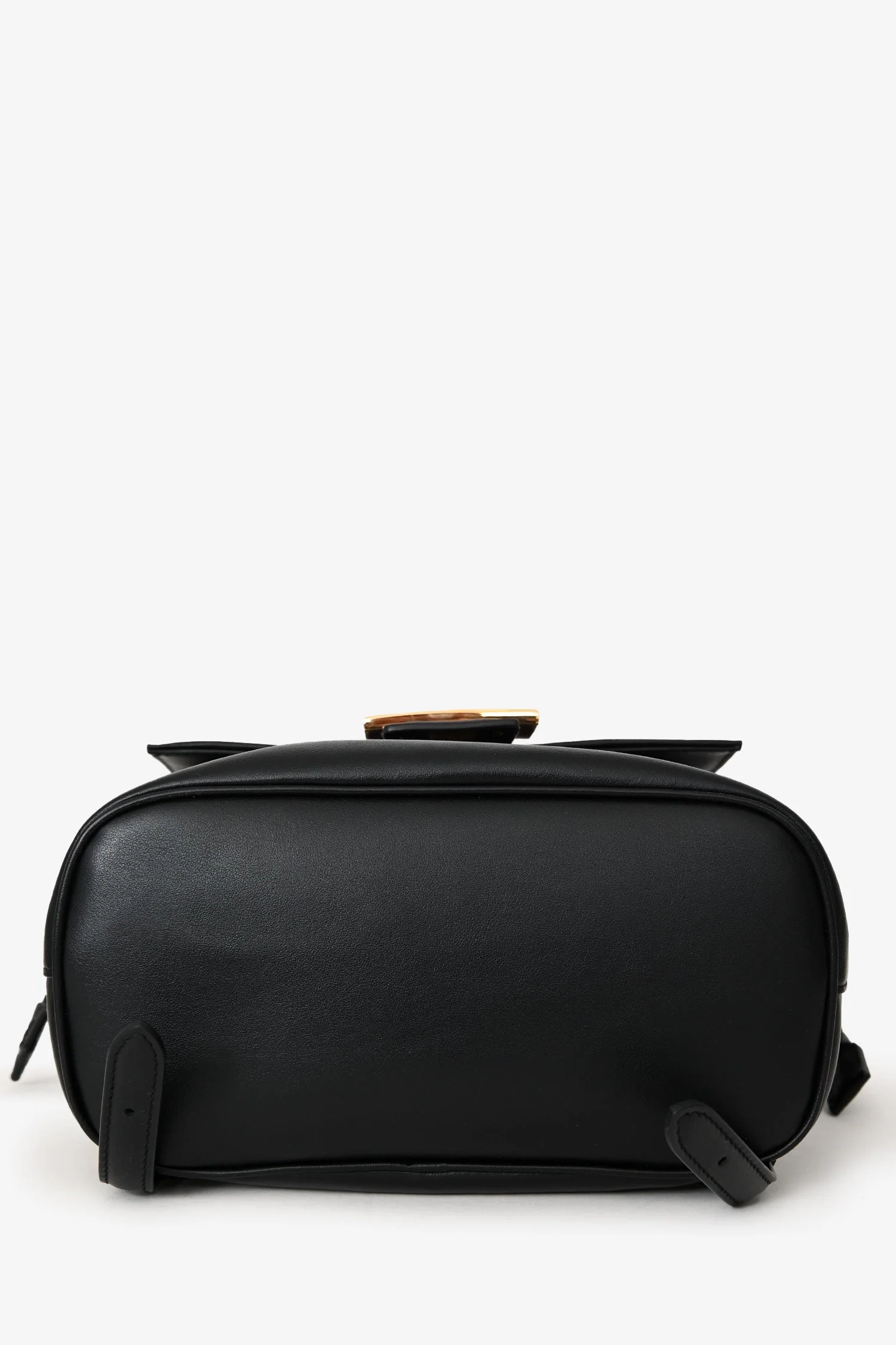 Fendi Black Leather FF Clasp Backpack - Image 5