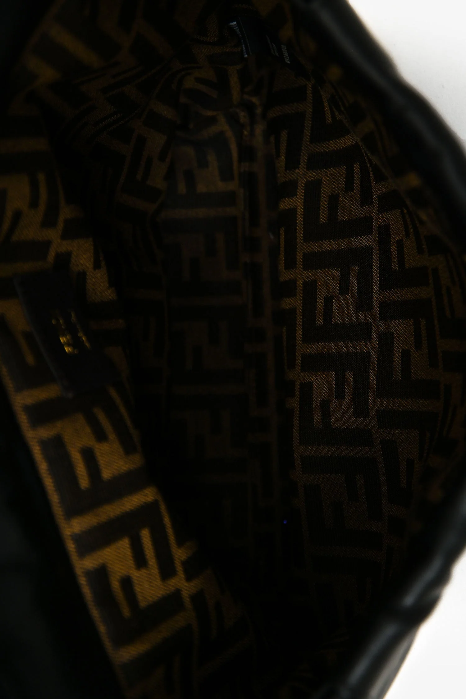 Fendi Black Leather FF Clasp Backpack - Image 6