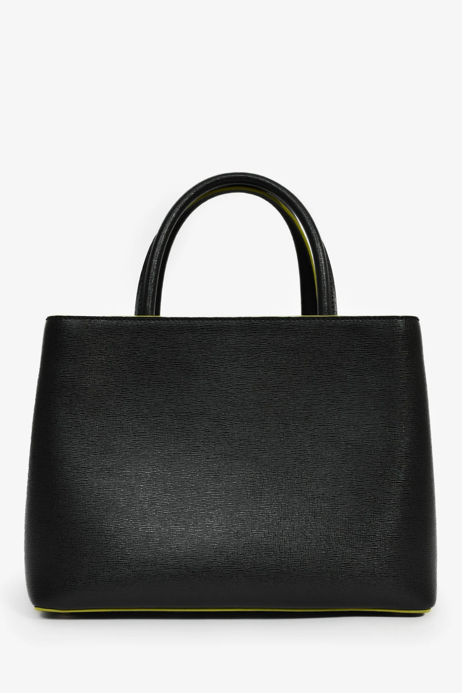 Fendi Black/Multi Shearling Petite '2Jours' Tote - Image 2