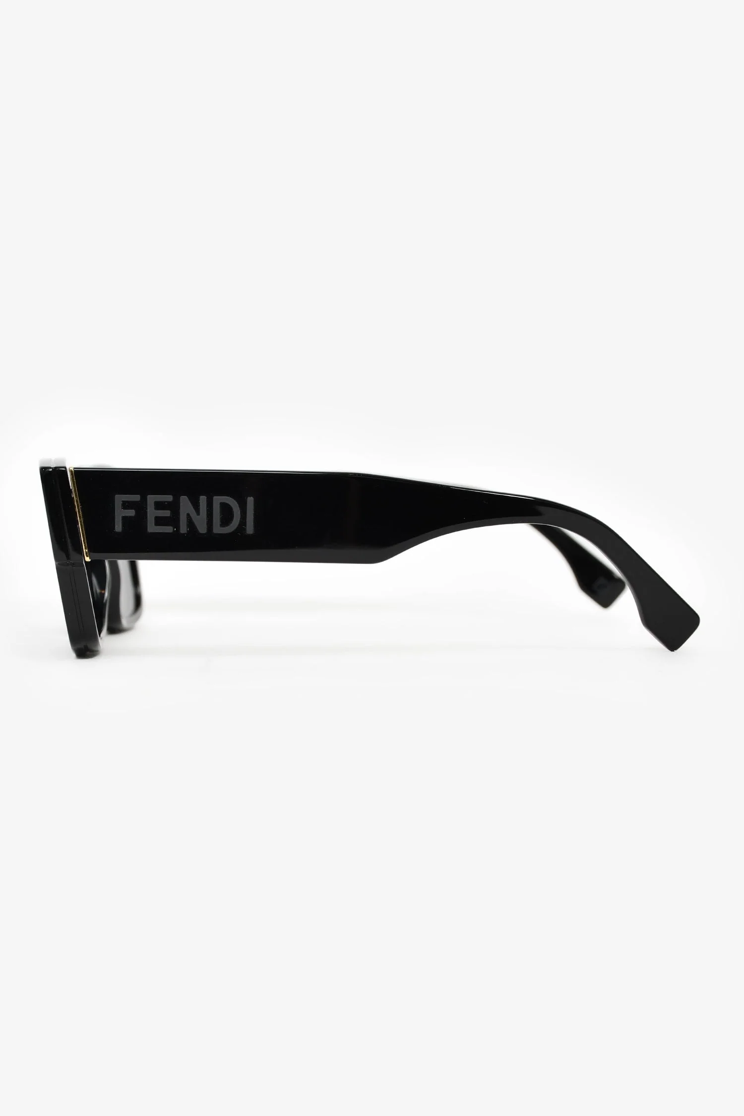 Fendi Black Rectangular Frame Logo Sunglasses - Image 3