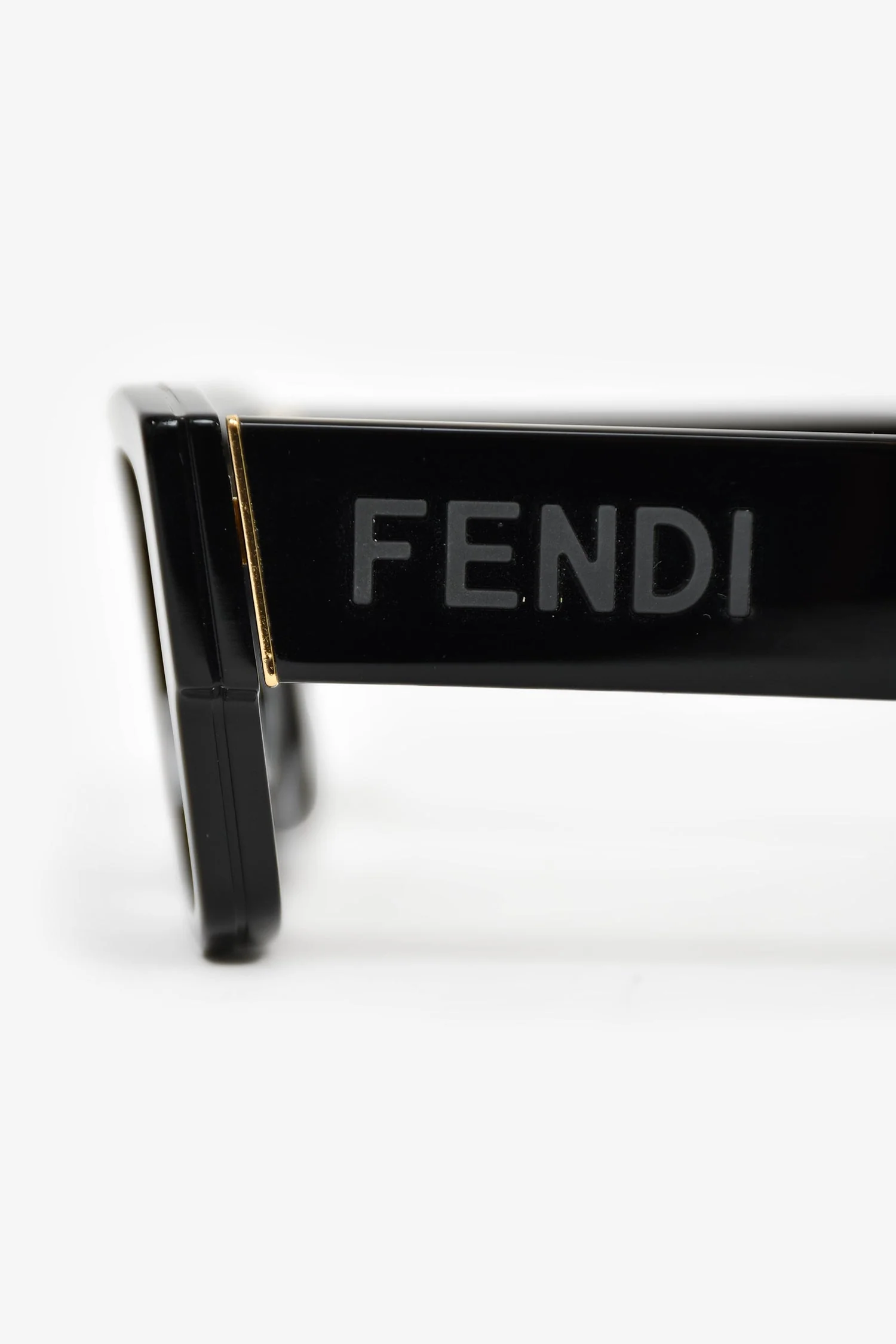 Fendi Black Rectangular Frame Logo Sunglasses - Image 4