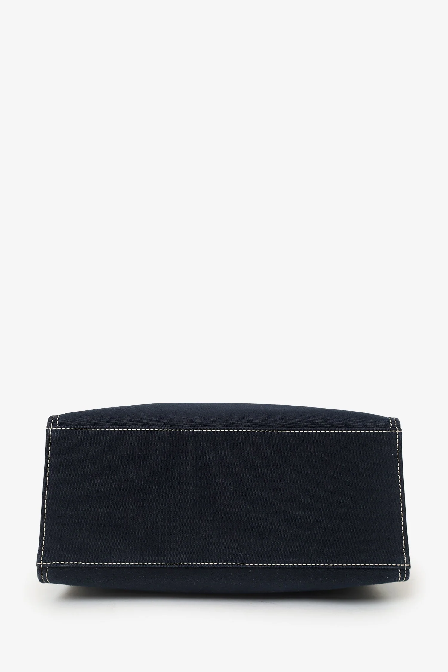 Fendi Blue Denim Baguette Buckle Square Tote Square - Image 5