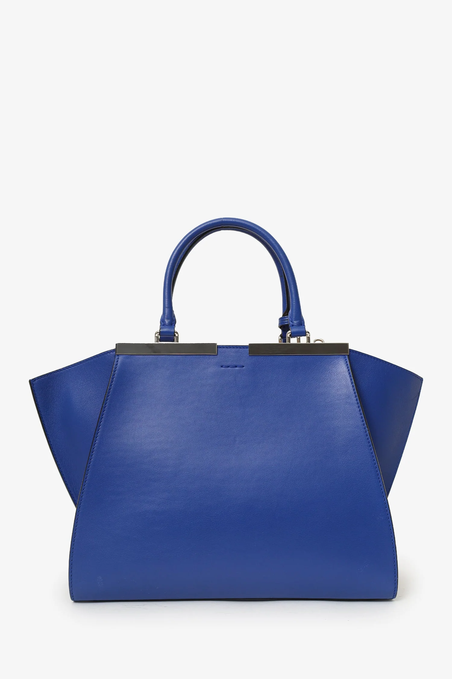 Fendi Blue Leather 3Jours Tote Bag With Strap - Image 2