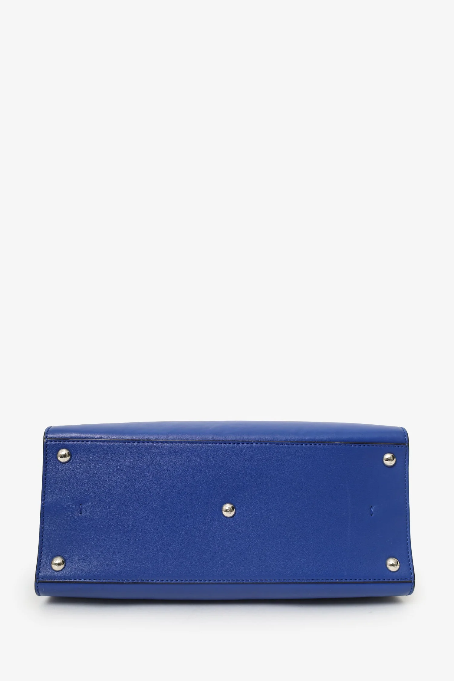 Fendi Blue Leather 3Jours Tote Bag With Strap - Image 6