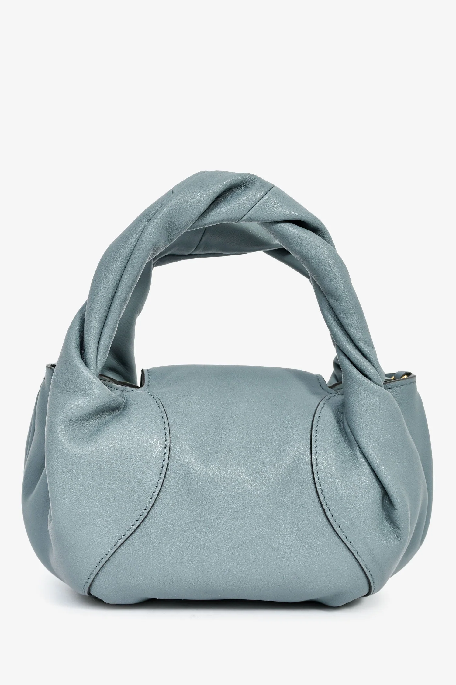 Fendi Blue Leather Mini Spy Top Handle Bag - Image 2