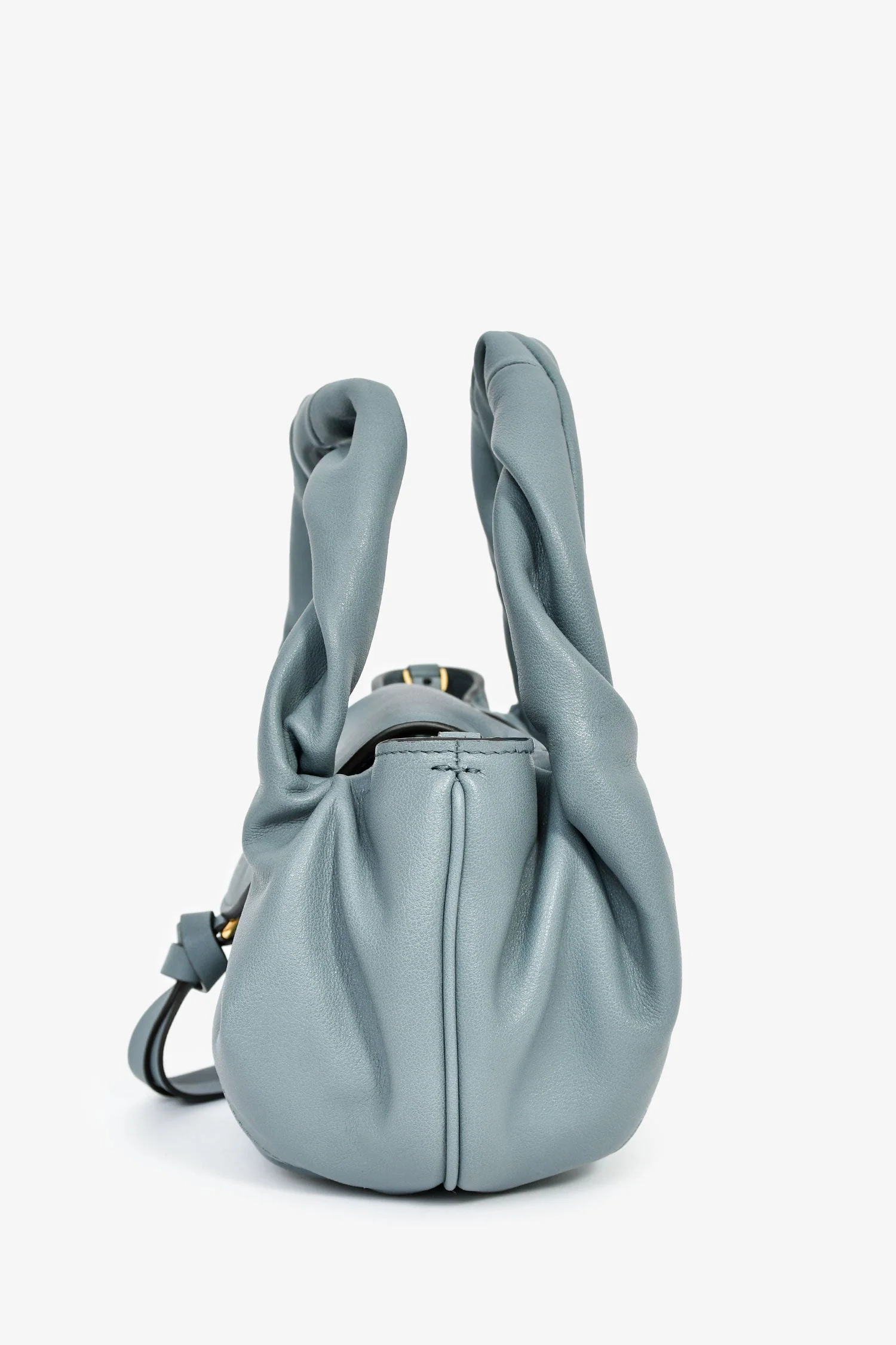 Fendi Blue Leather Mini Spy Top Handle Bag - Image 4
