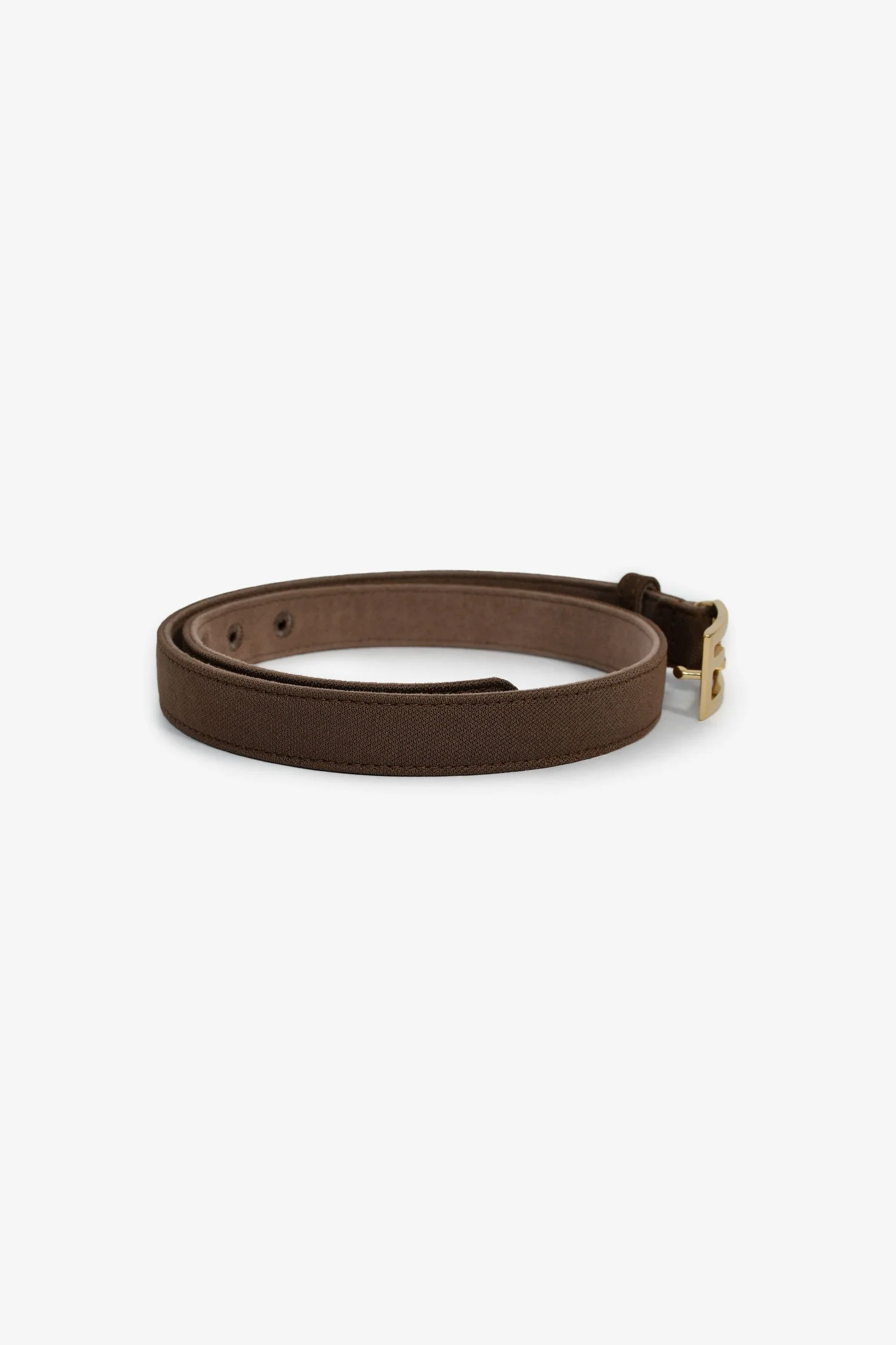 Fendi Brown Canvas Logo FF Belt Size 40 - Image 2