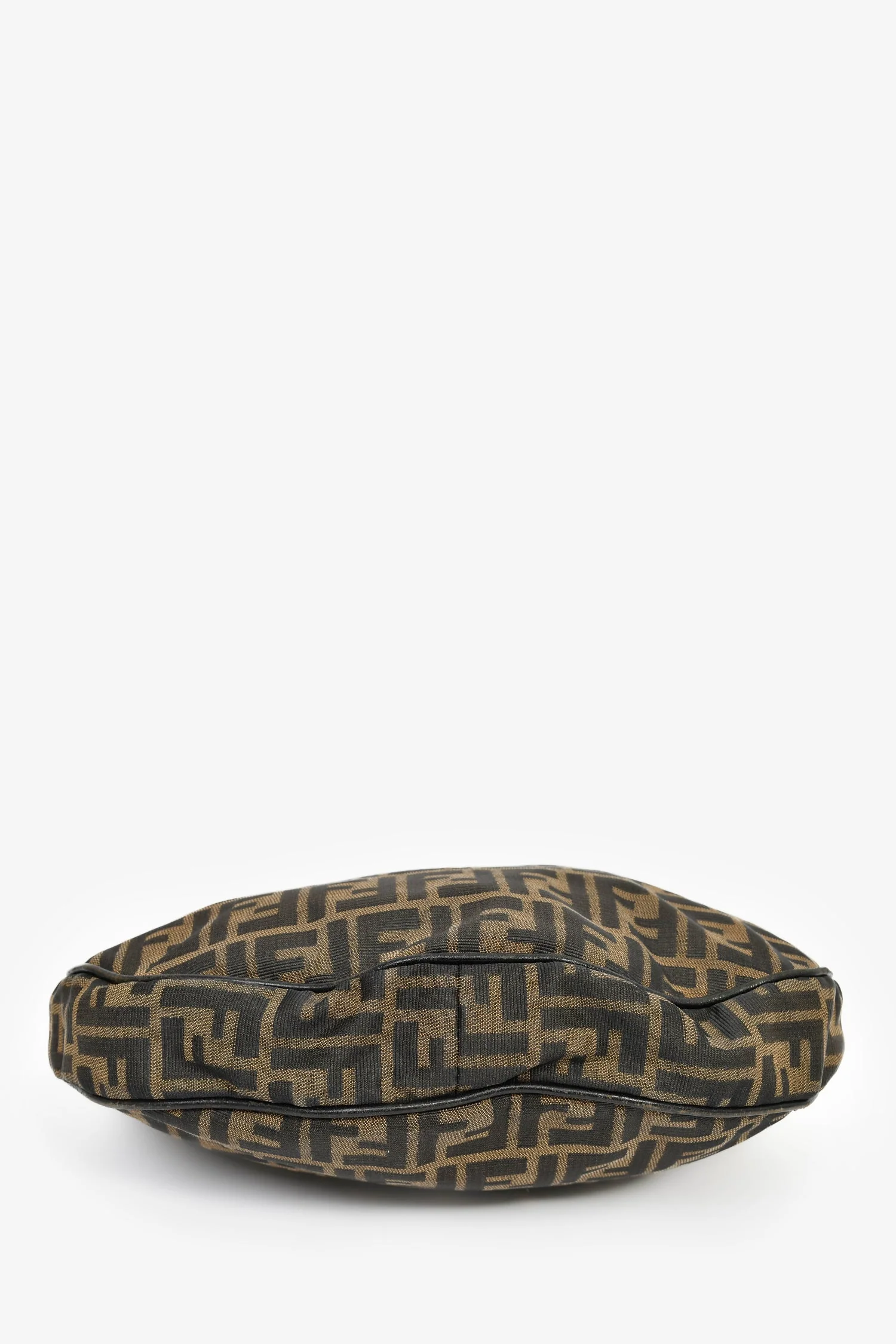 Fendi Brown Canvas Zucca FF Shoulder Bag - Image 7