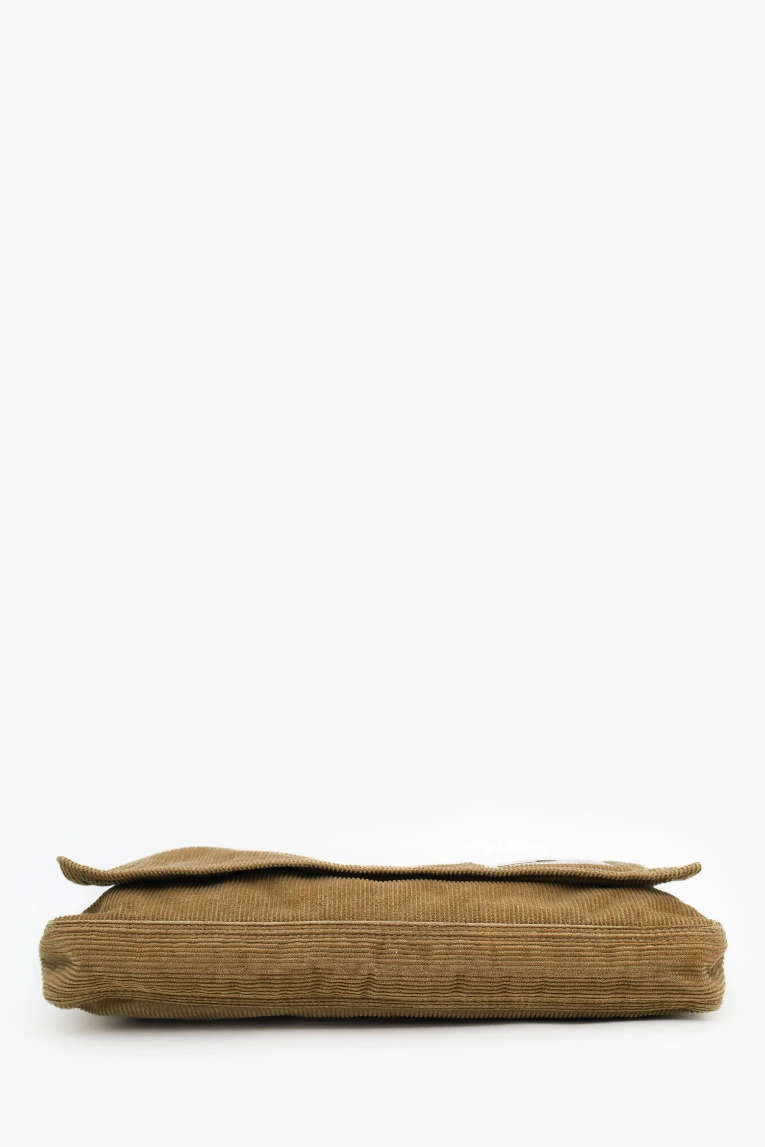 Fendi Brown Corduroy FF Flap Pochette - Image 5