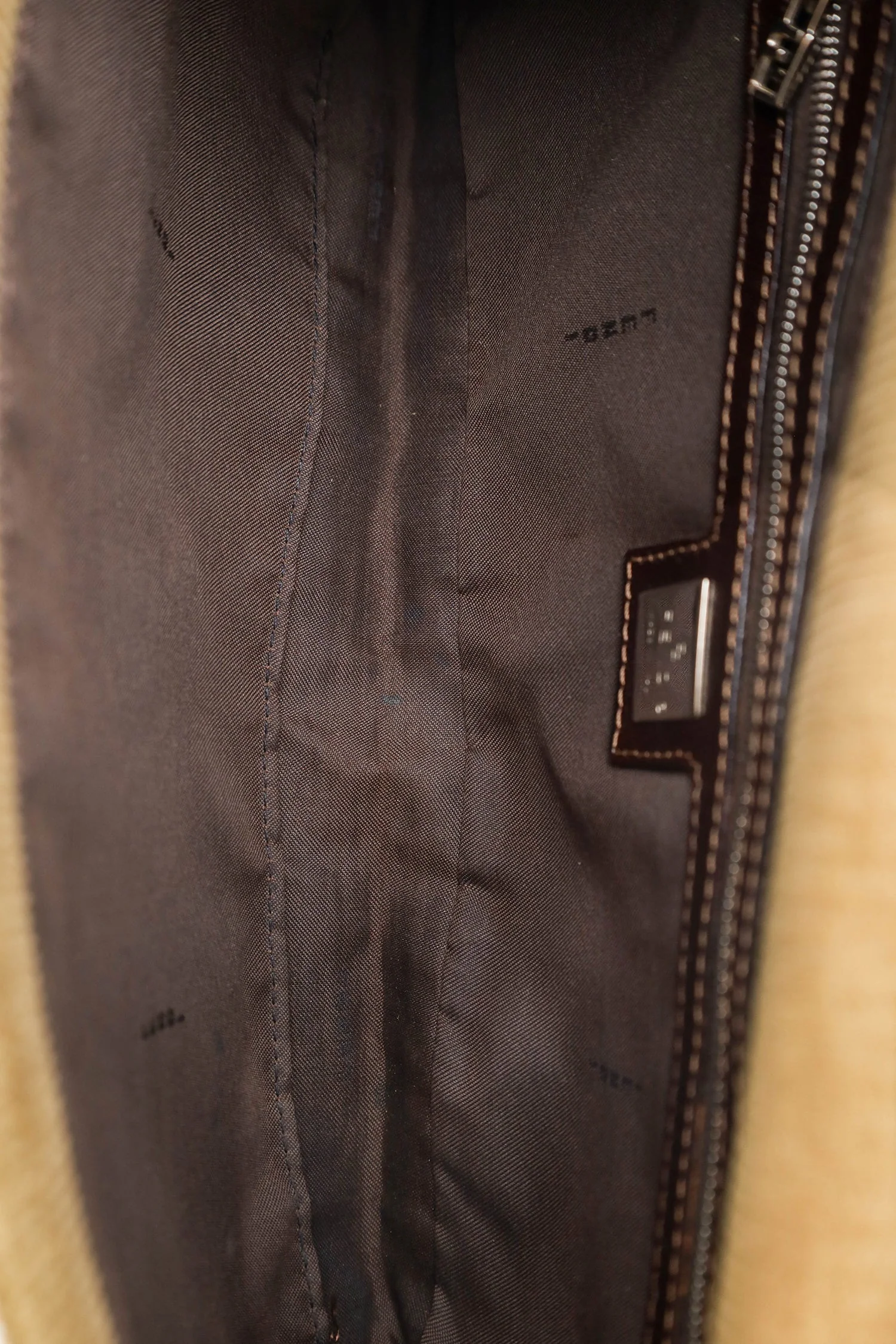 Fendi Brown Corduroy FF Flap Pochette - Image 6
