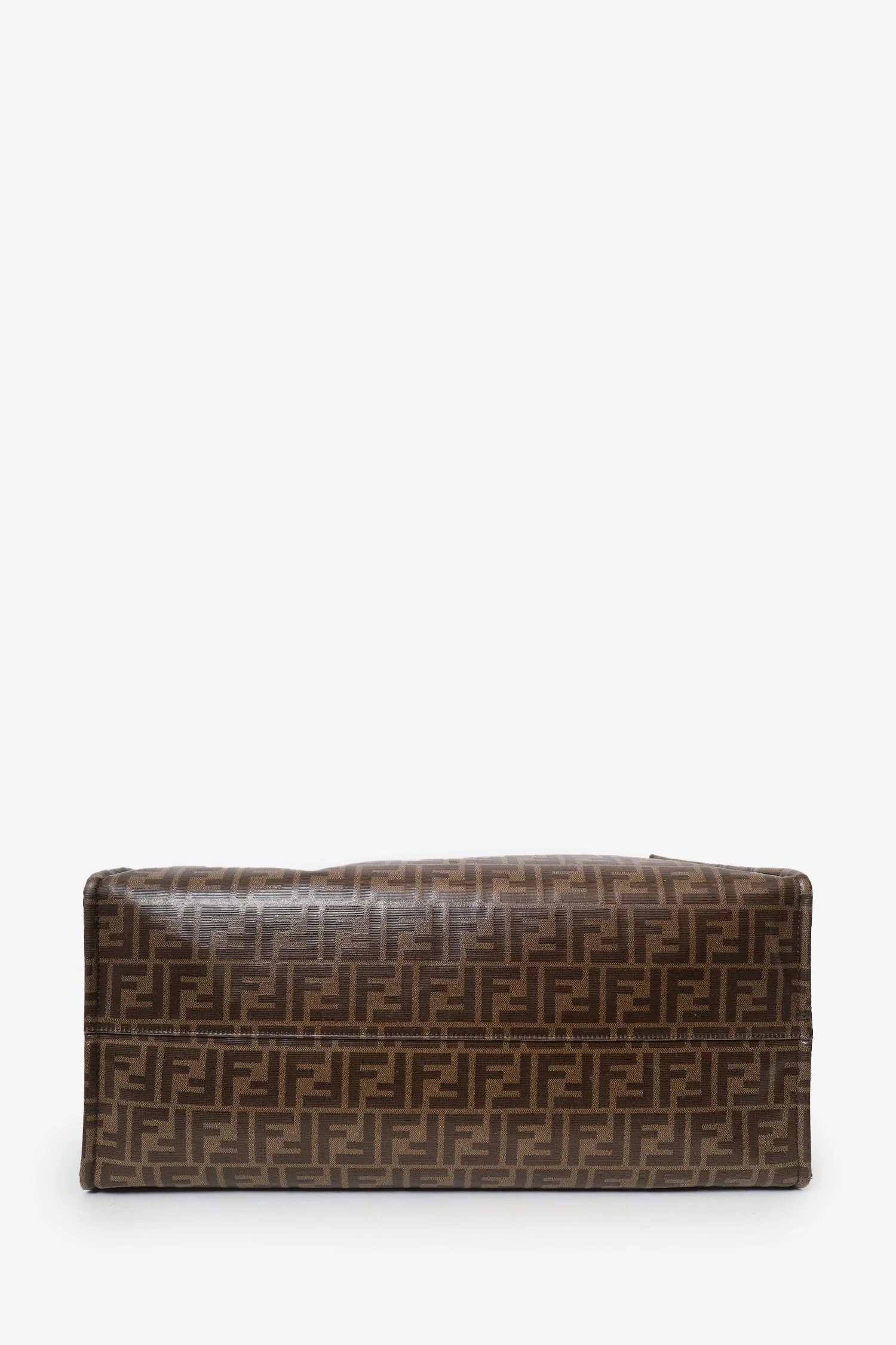 Fendi Brown FF Monogram Large Tote Bag - Image 6