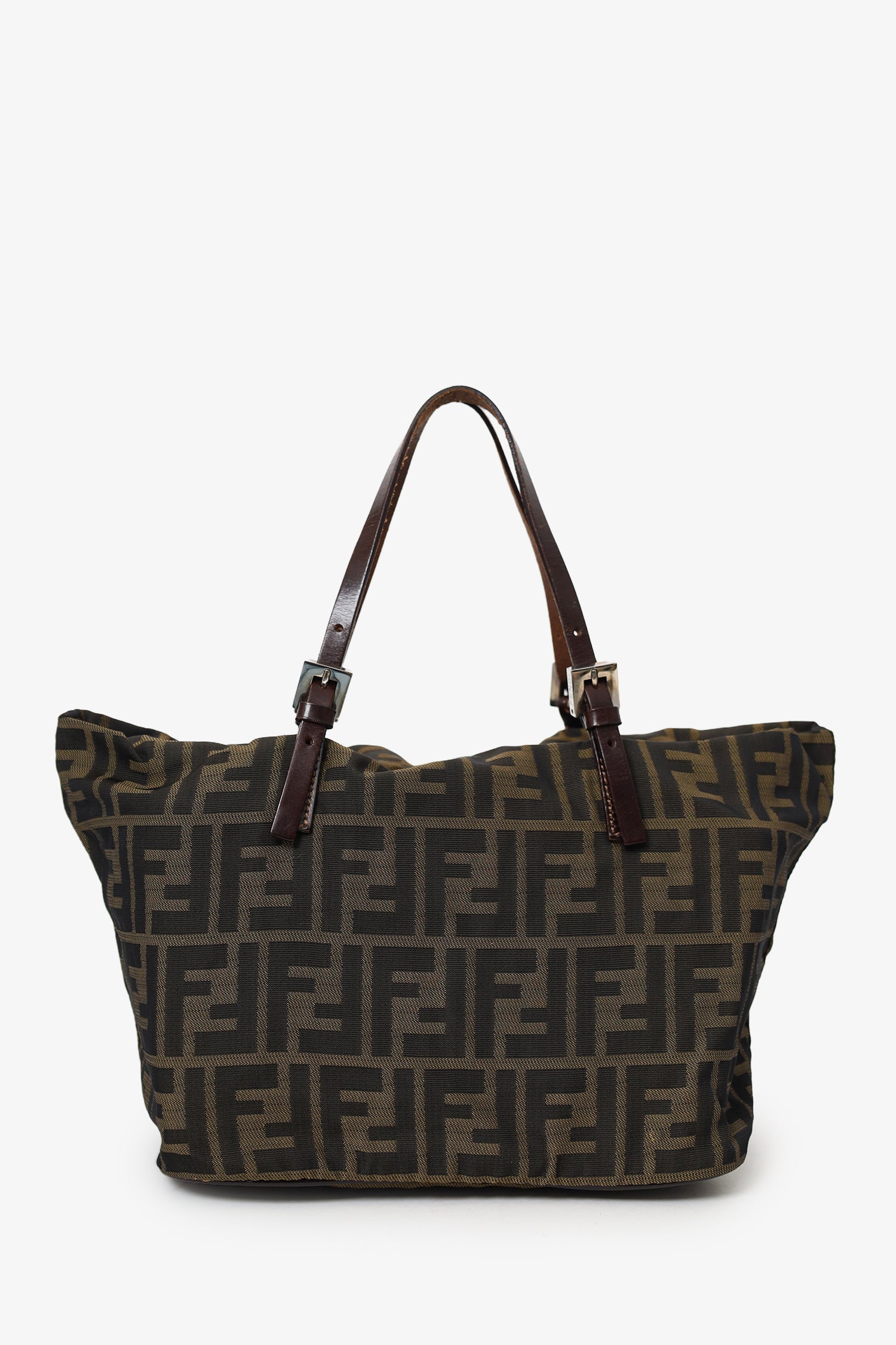 Fendi Brown FF Zucca Canvas Mini Tote - Image 2