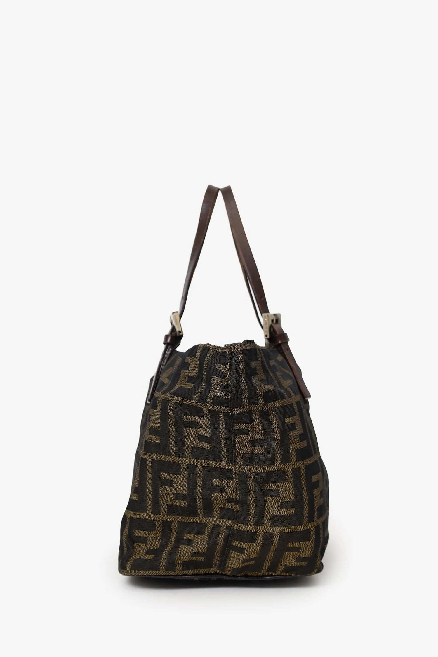 Fendi Brown FF Zucca Canvas Mini Tote - Image 3