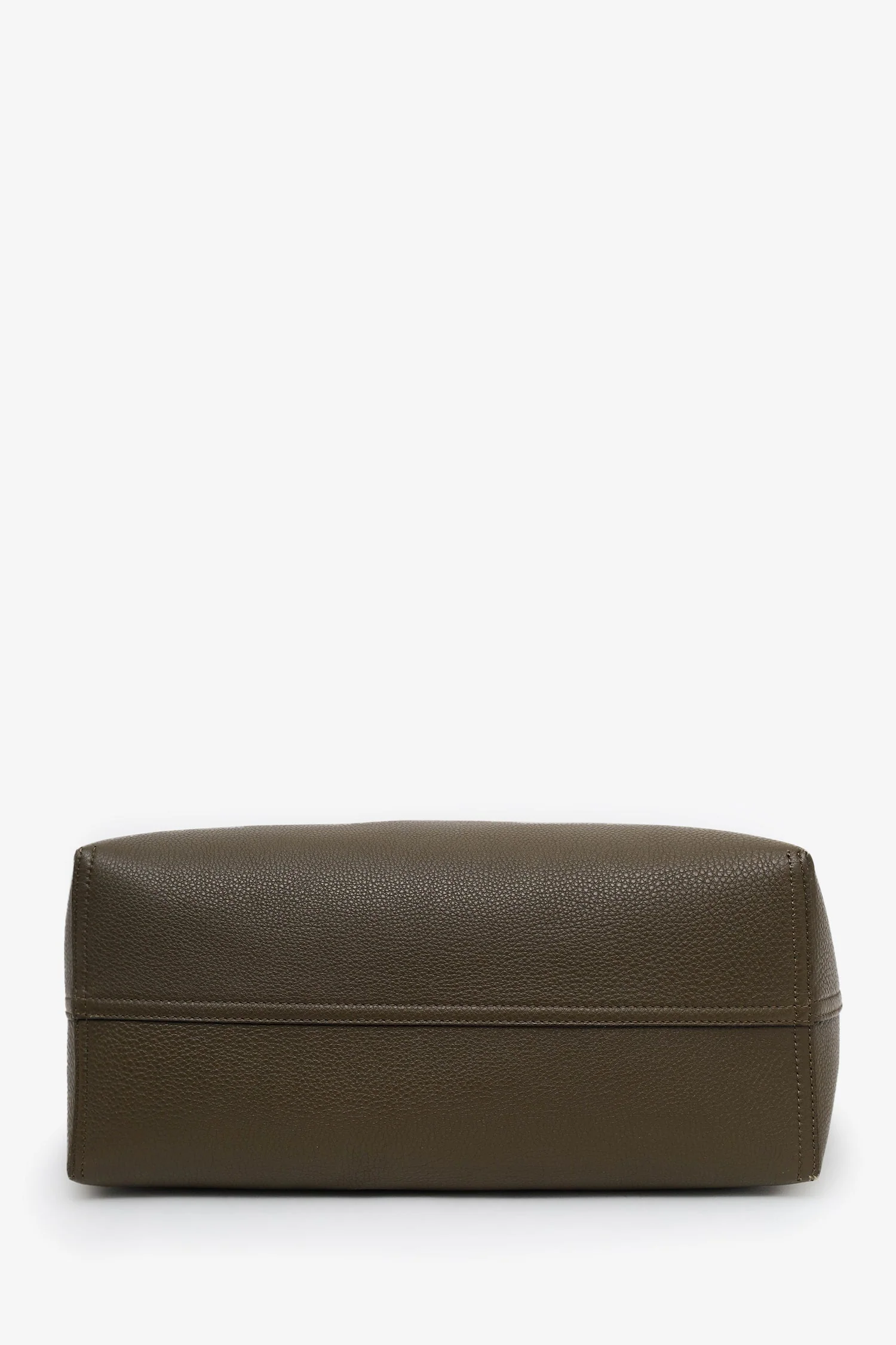 Fendi Brown Leather/Canvas Medium 'Selleria Roll' Tote Bag - Image 5