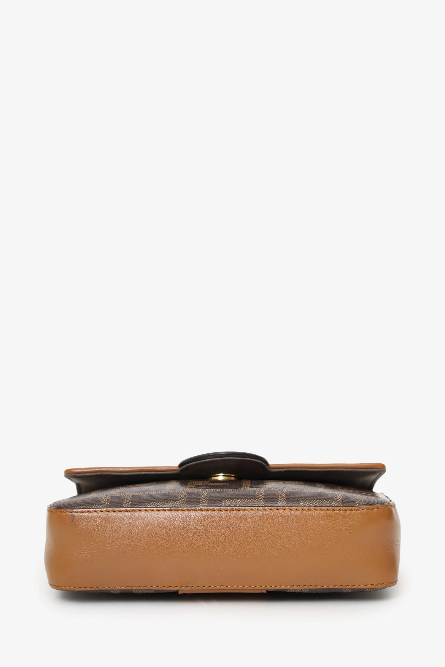 Fendi Brown Mini Double F Shoulder Bag - Image 5