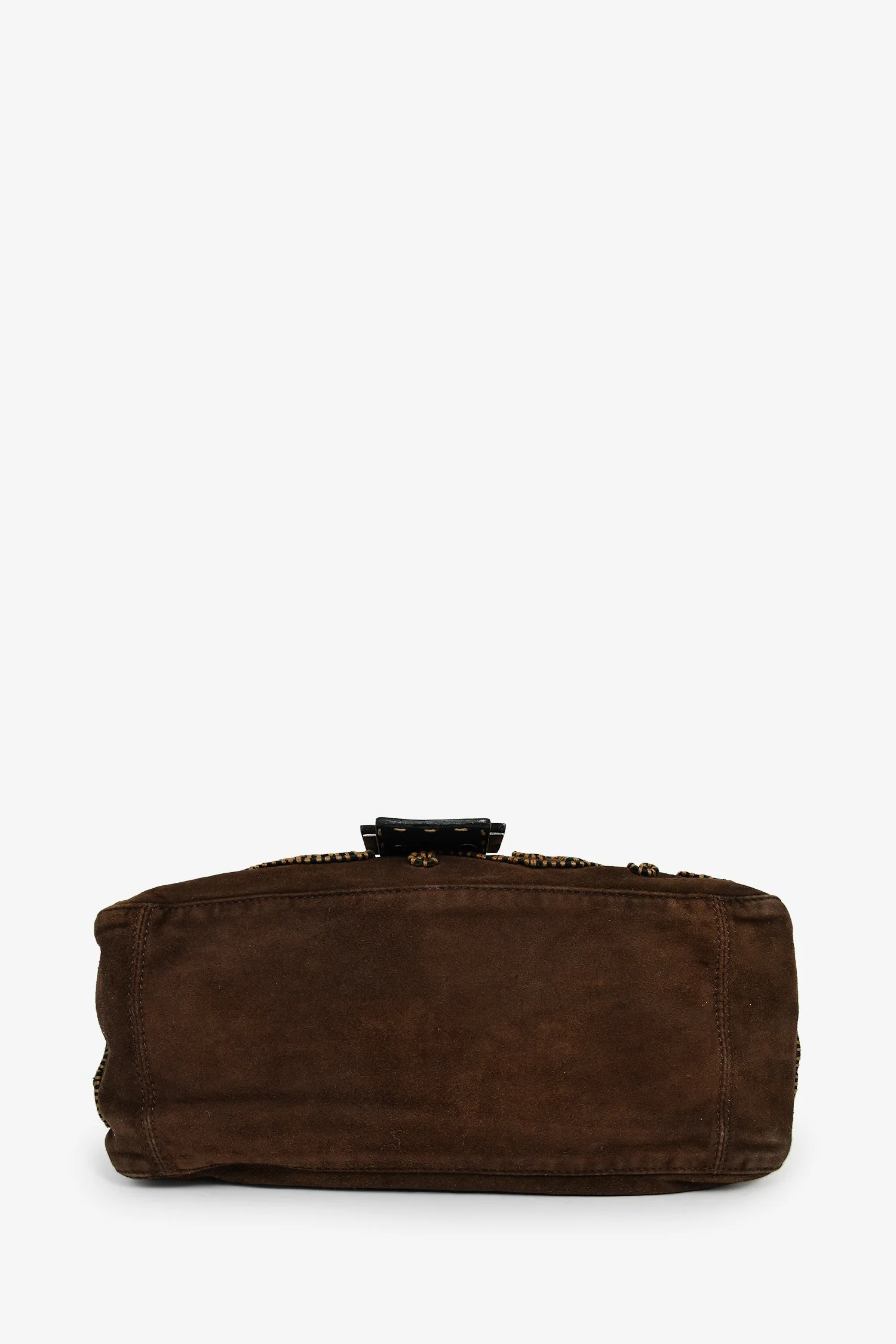 Fendi Brown Suede Selleria Mama Baguette Shoulder Bag - Image 5