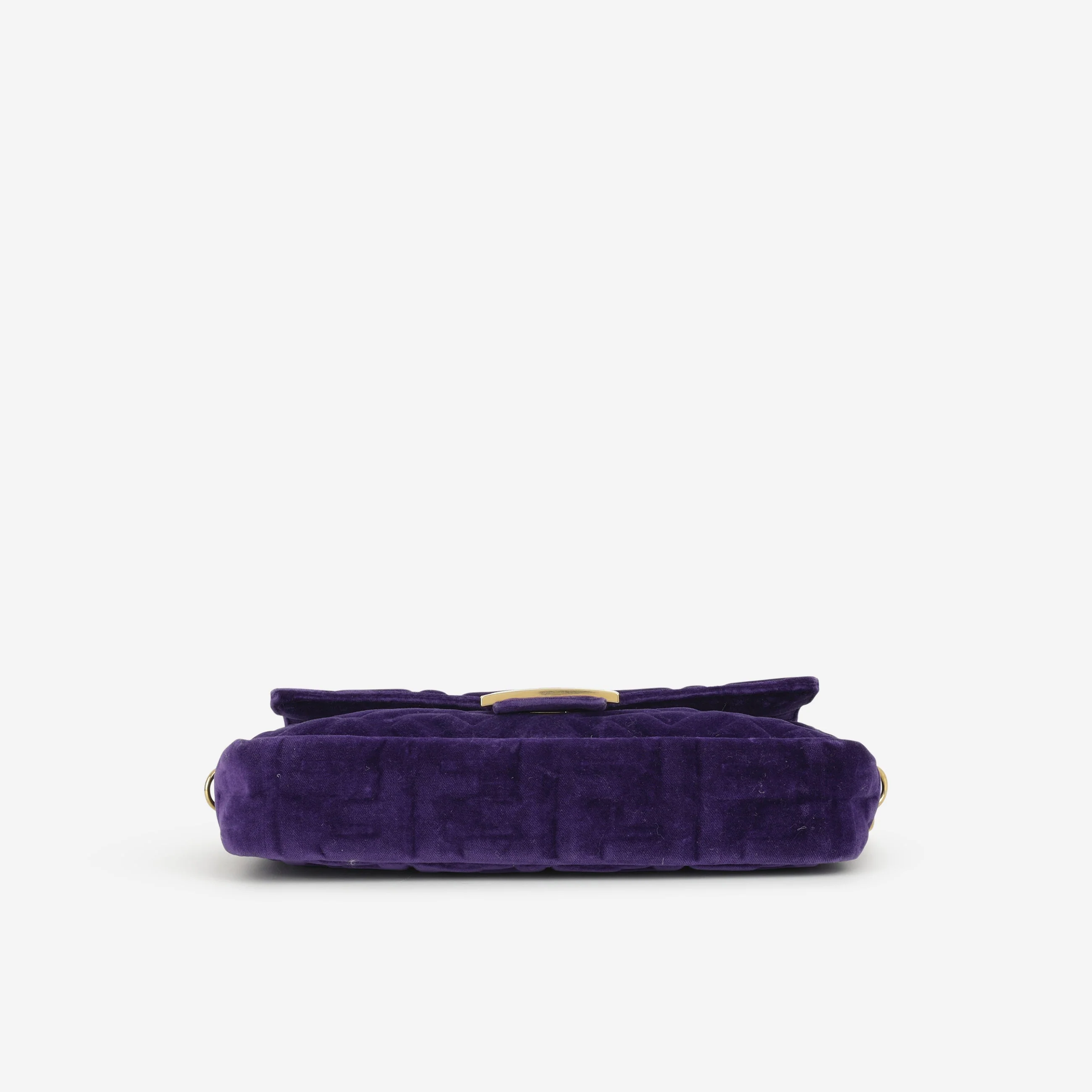 Fendi Medium Baguette - Purple Velvet | Gold Hardware - Image 4