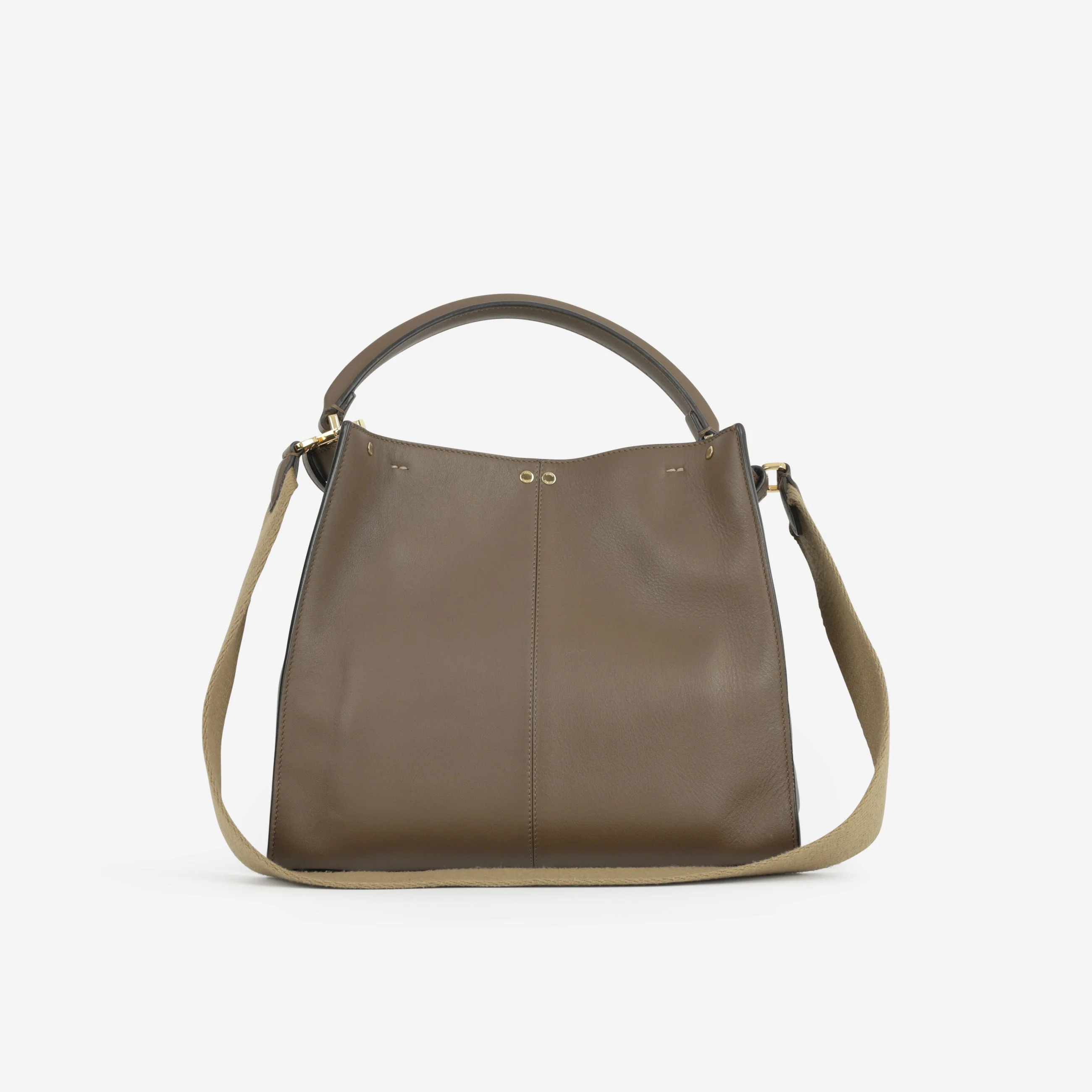 Fendi Peekaboo X-Lite Medium - Taupe | Gold Hardware - Image 2