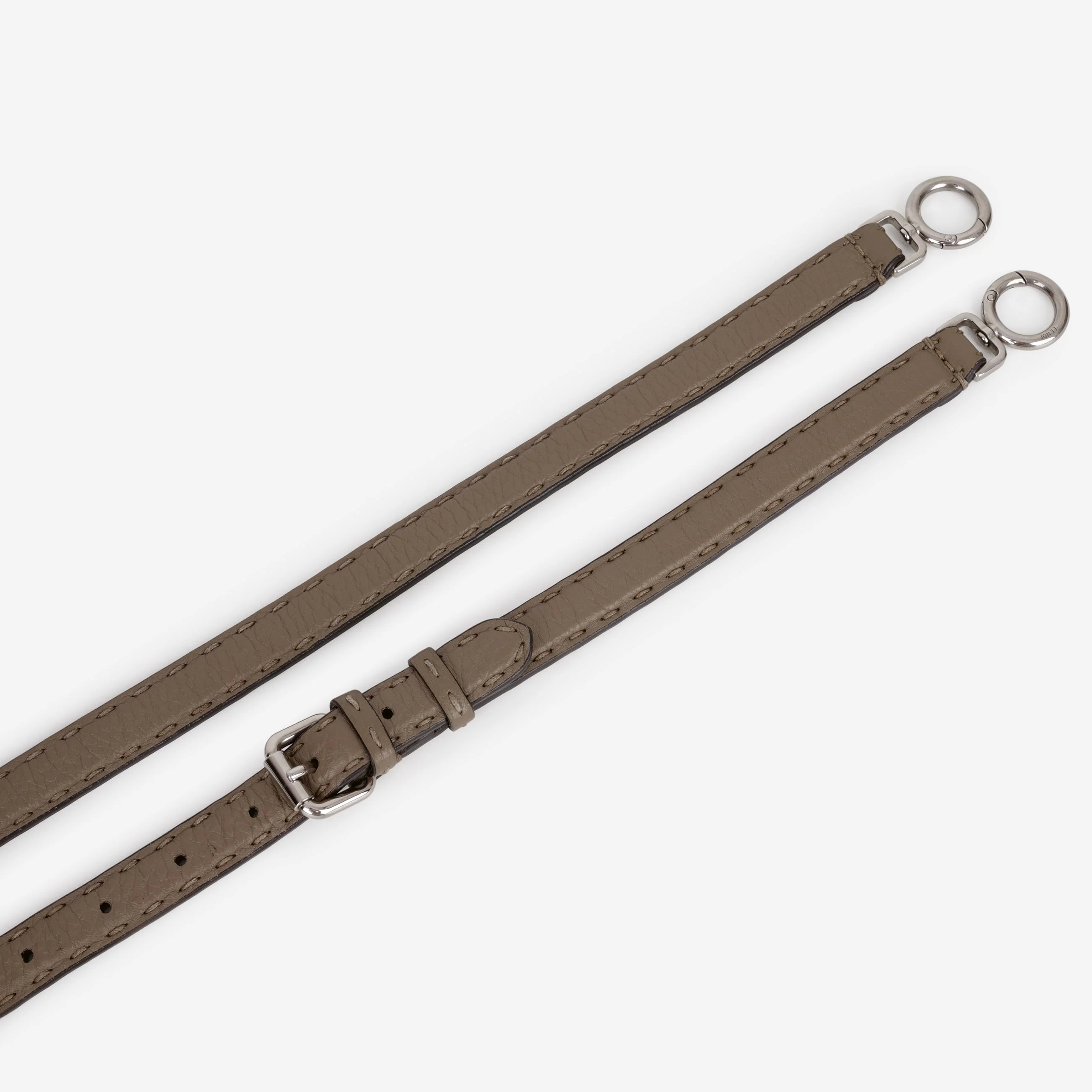 Fendi Small Peekaboo ISeeU - Taupe Taurillon | Silver Hardware - Image 14