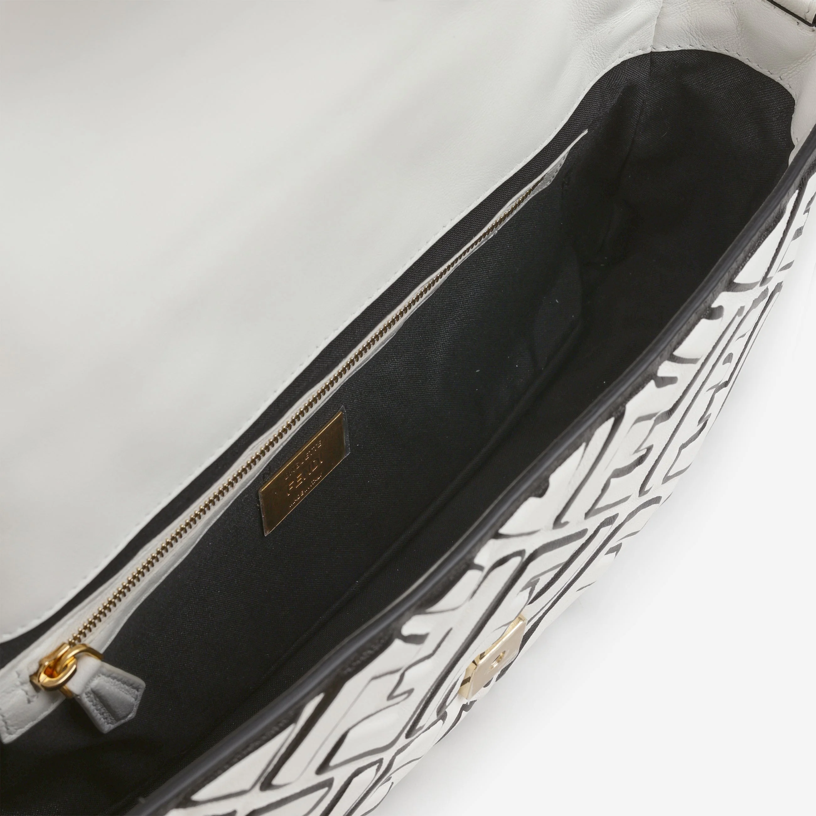Fendi Fendi x Joshua Vides Medium Baguette - California Sky Embossed Nappa | Gold Hardware - Image 5