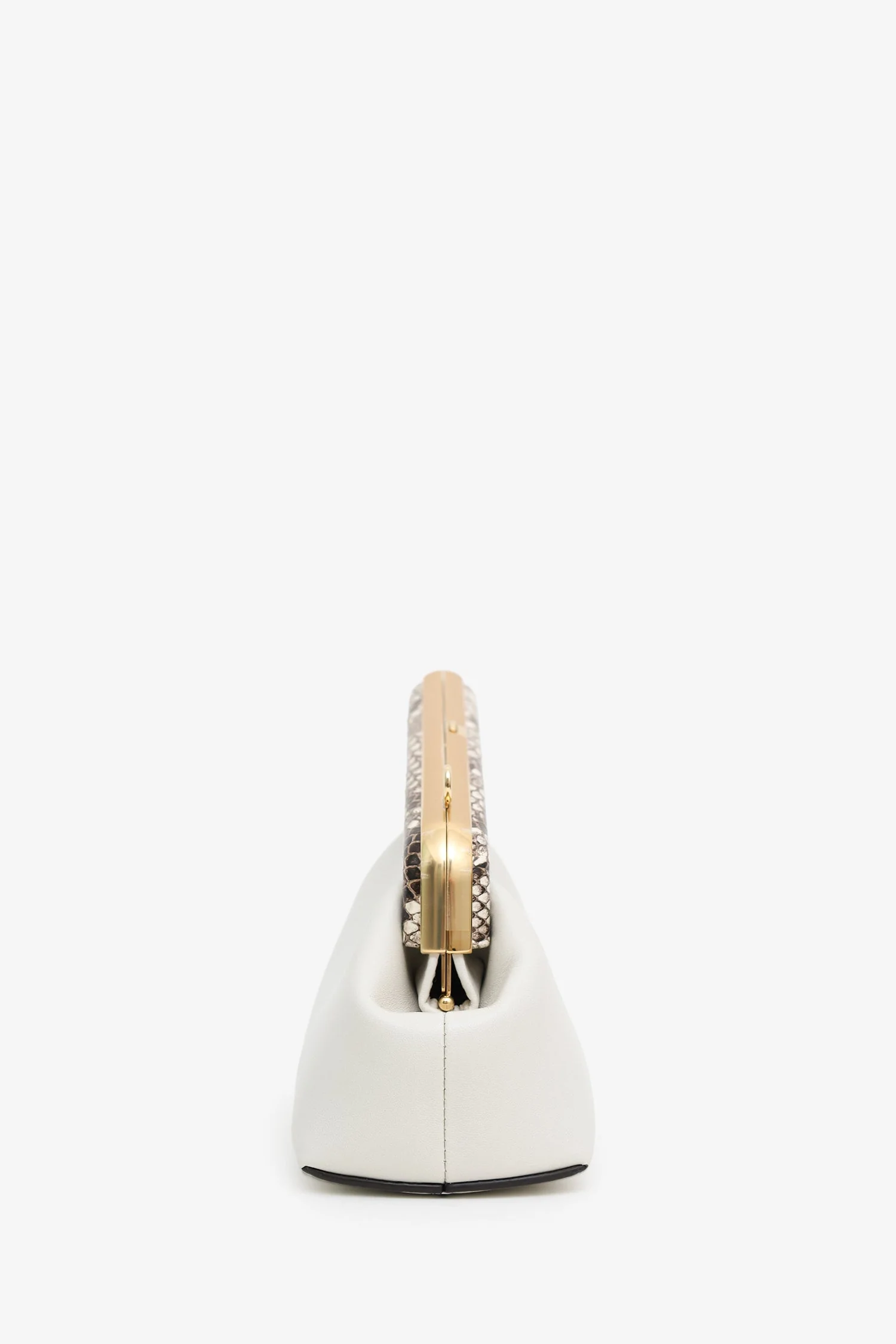 Fendi First White/Python Leather Small Clutch With Straps - Image 3