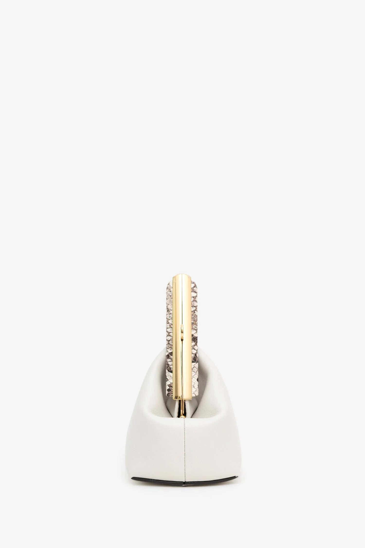 Fendi First White/Python Leather Small Clutch With Straps - Image 4