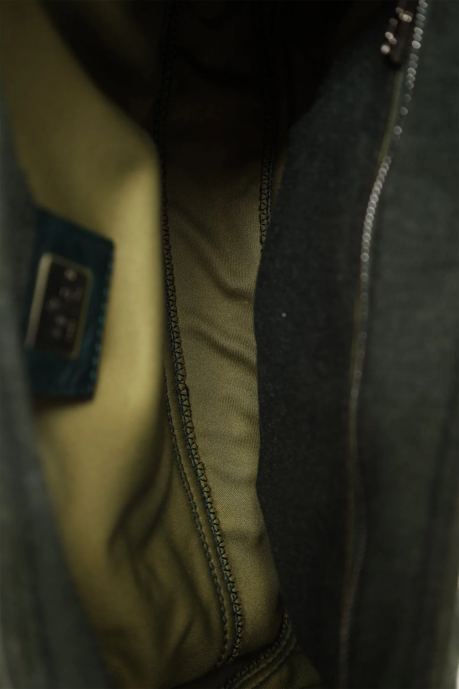 Fendi Green/Blue Jersey Double Strap Mama Baguette Bag - Image 7