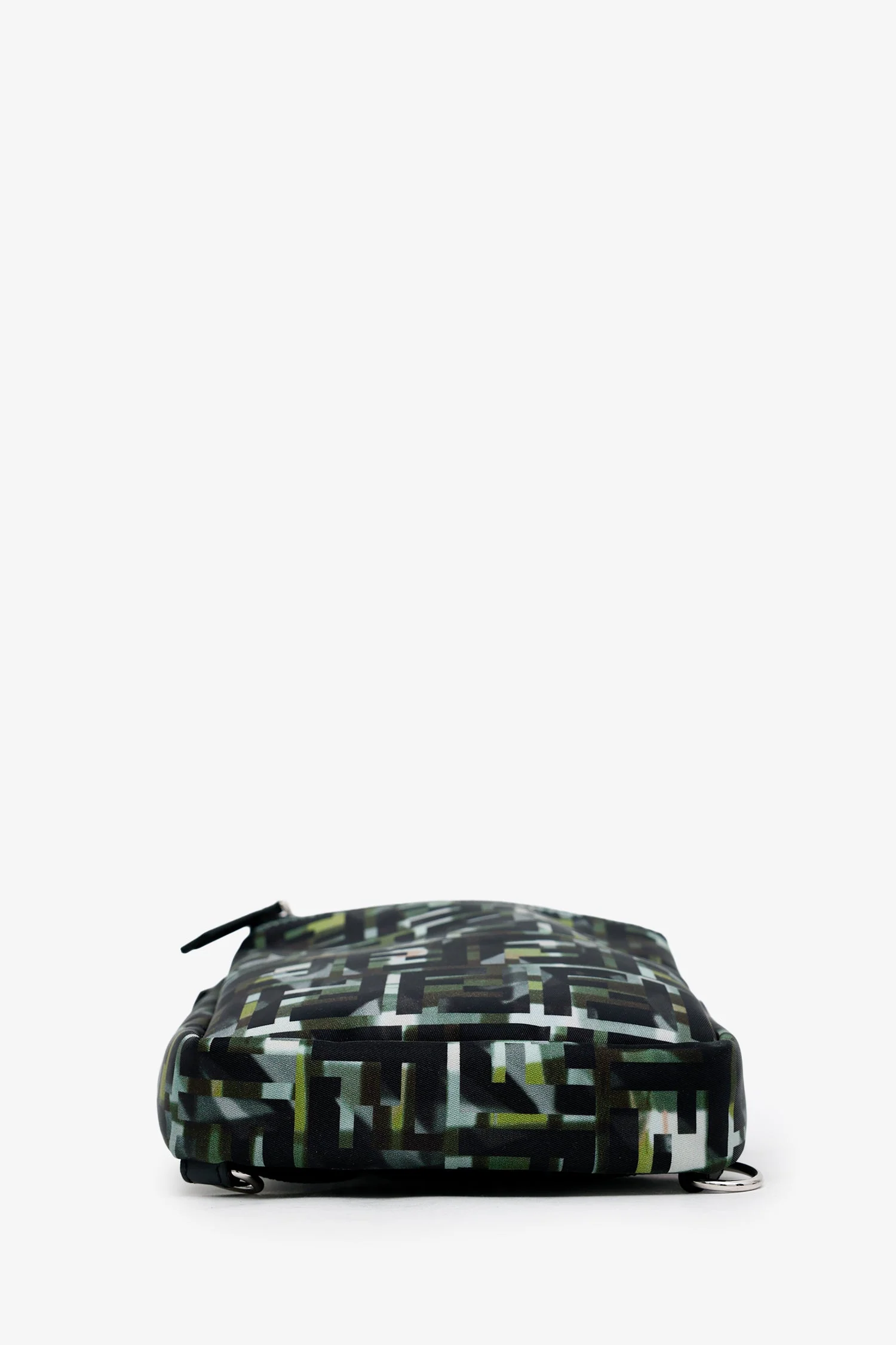 Fendi Green Nylon CamouFF Sling Crossbody Messenger Bag - Image 5