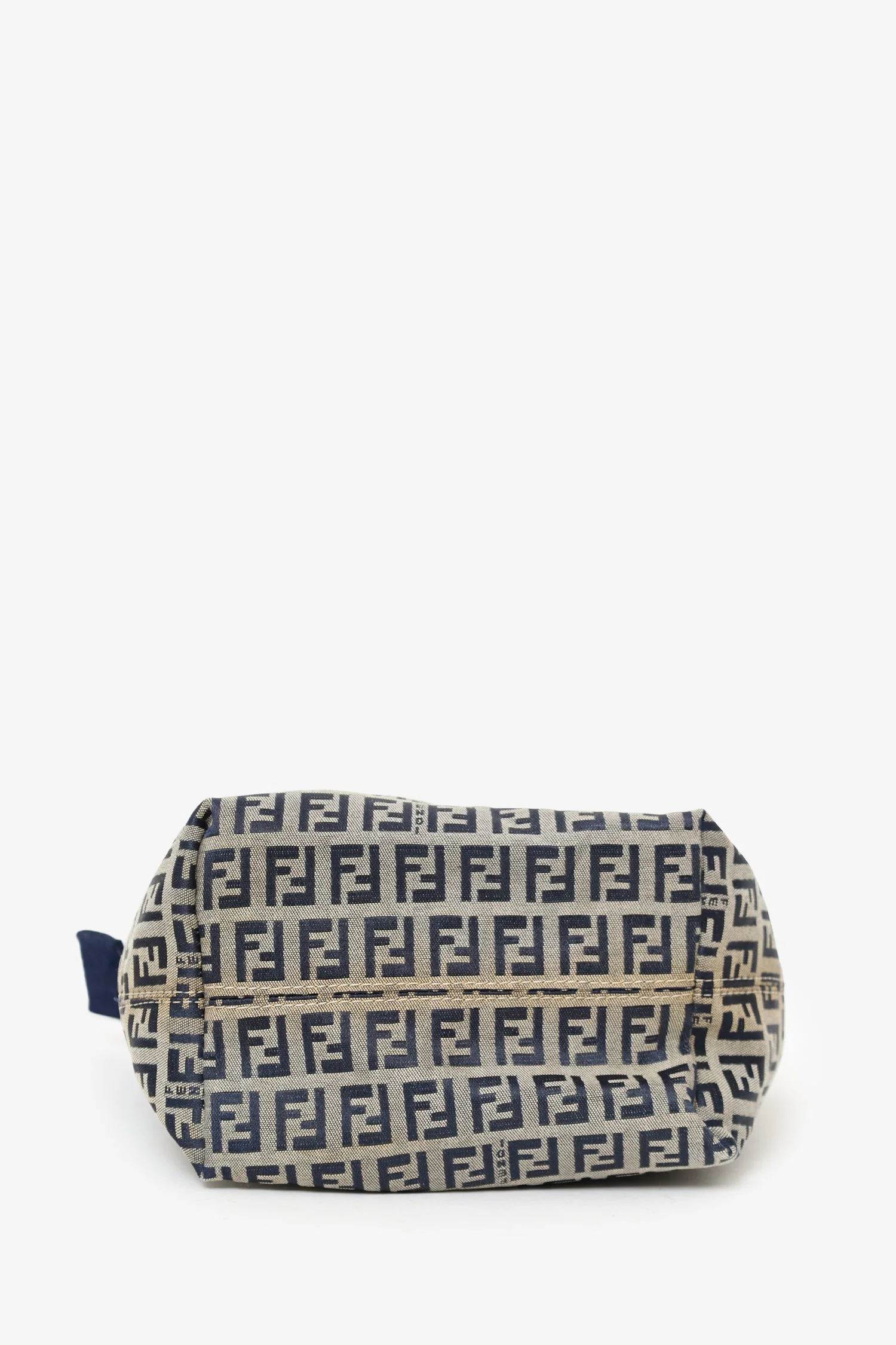 Fendi Navy/Grey FF Zucca Canvas Mini Bucket Bag - Image 5