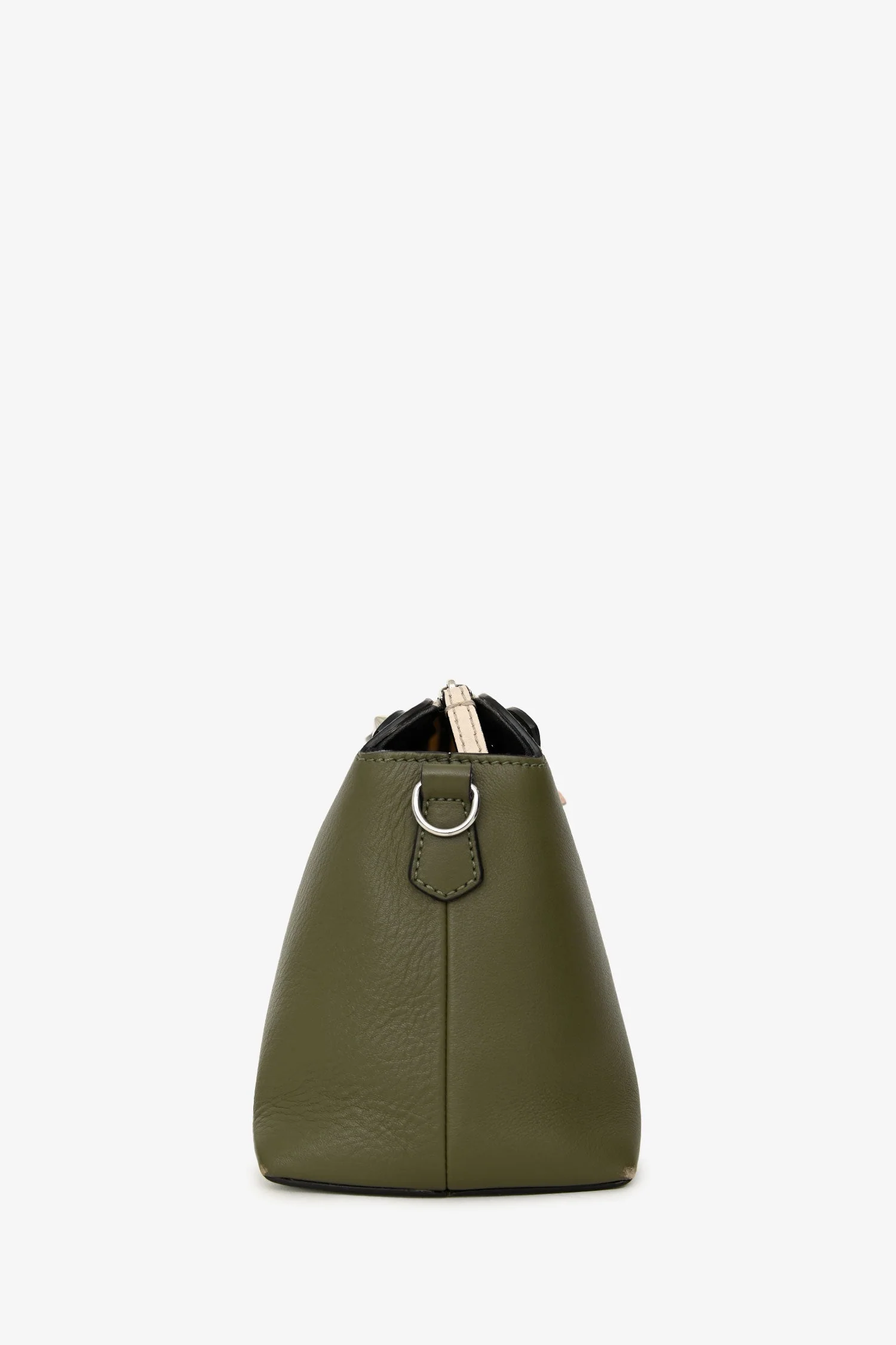 Fendi Olive Green Leather Medium By The Way Crossbody Bag - Image 3