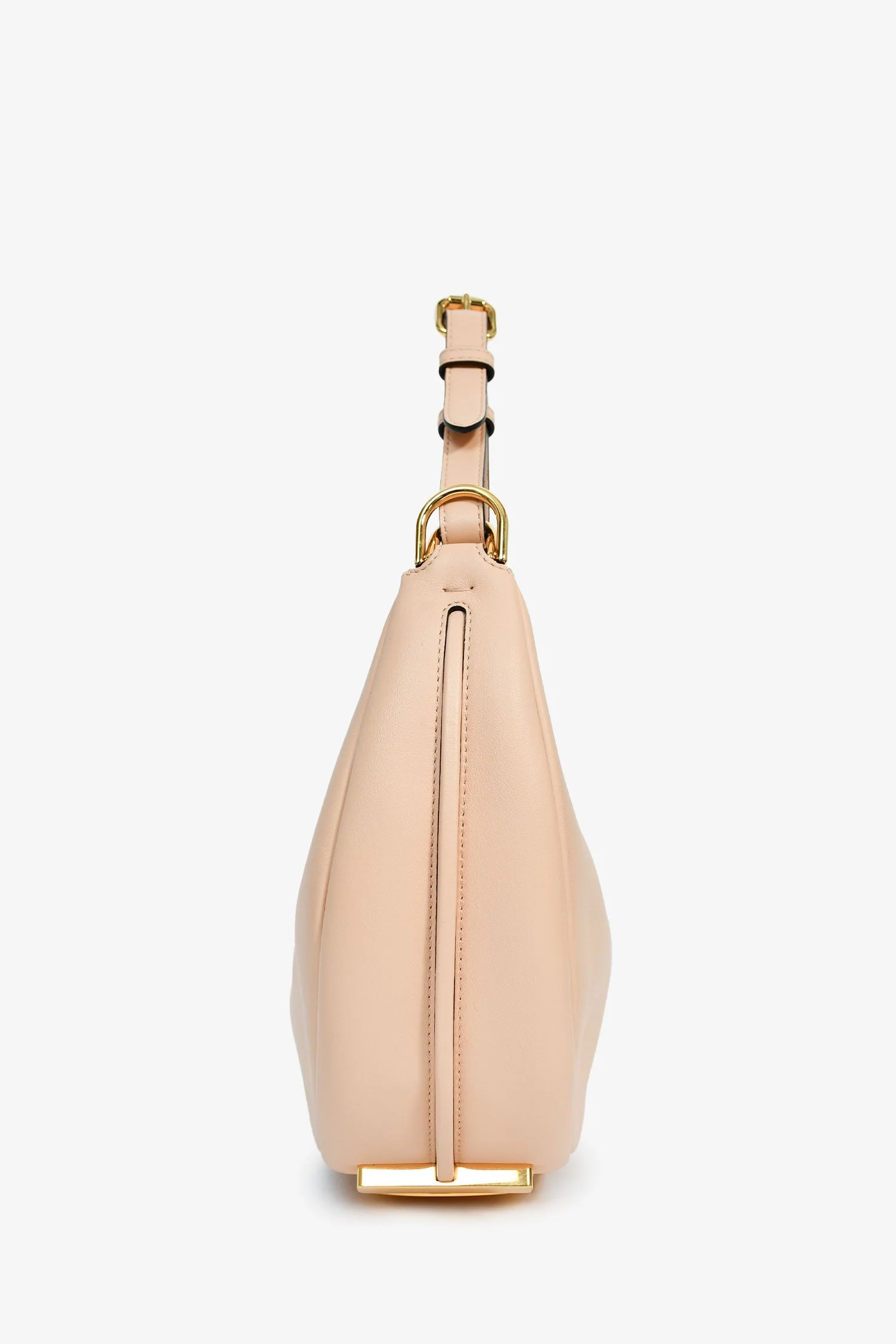 Fendi Peach Leather 'Fendigraphy' Shoulder Bag - Image 3