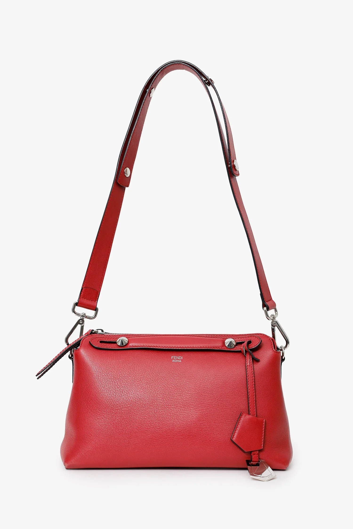 Fendi Red Leather Small By The Way Crossbody - Image 6