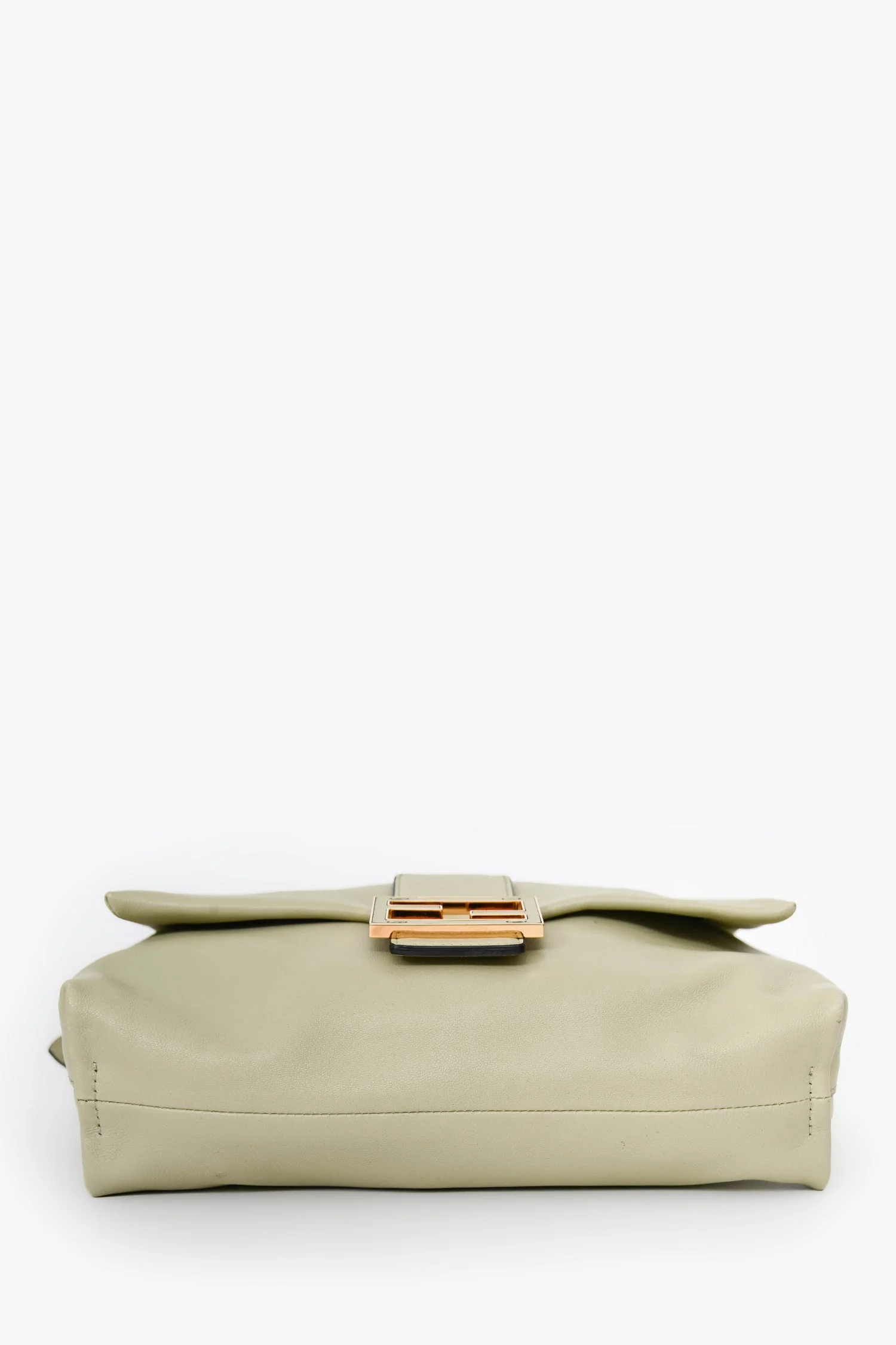 Fendi Sage Leather Mama Baguette Medium Shoulder Bag - Image 5